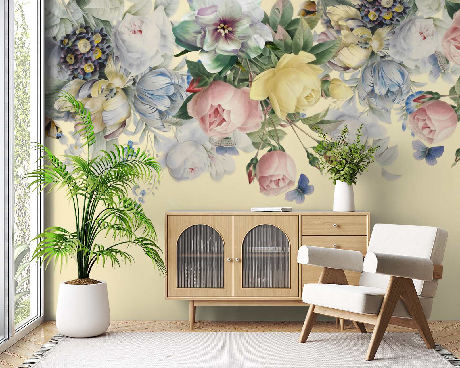 Fototapet nuanțe delicate de culori diferite