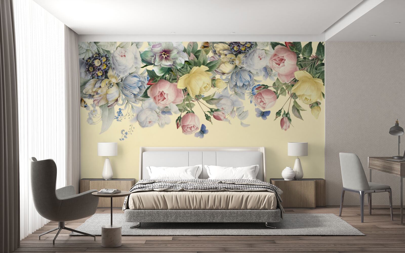 Fototapet nuanțe delicate de culori diferite