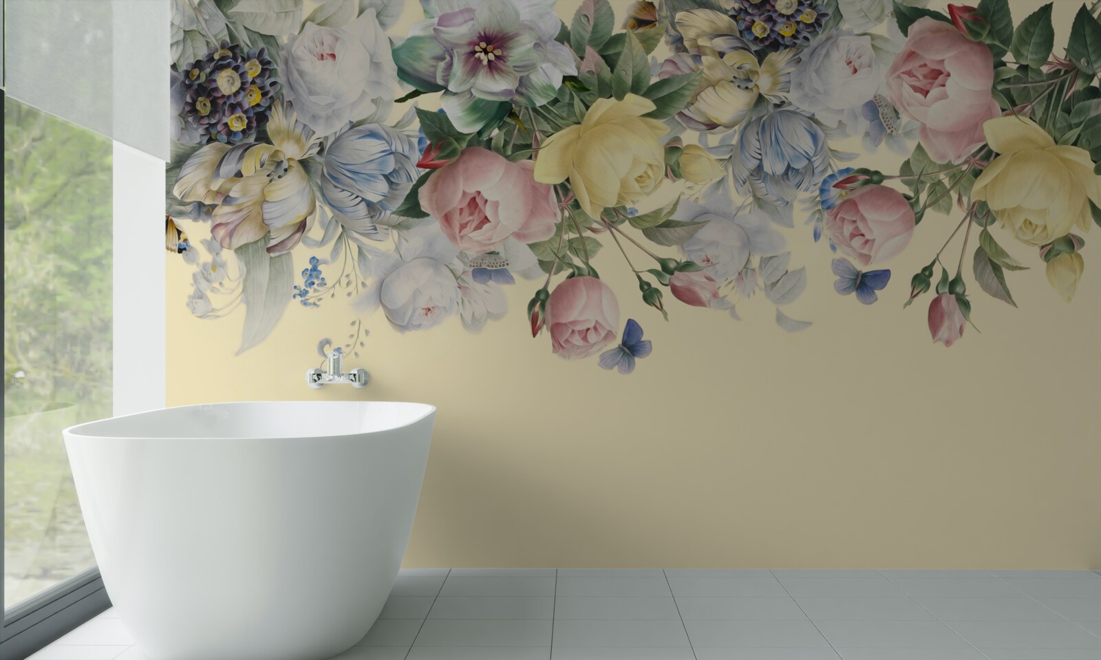 Fototapet nuanțe delicate de culori diferite