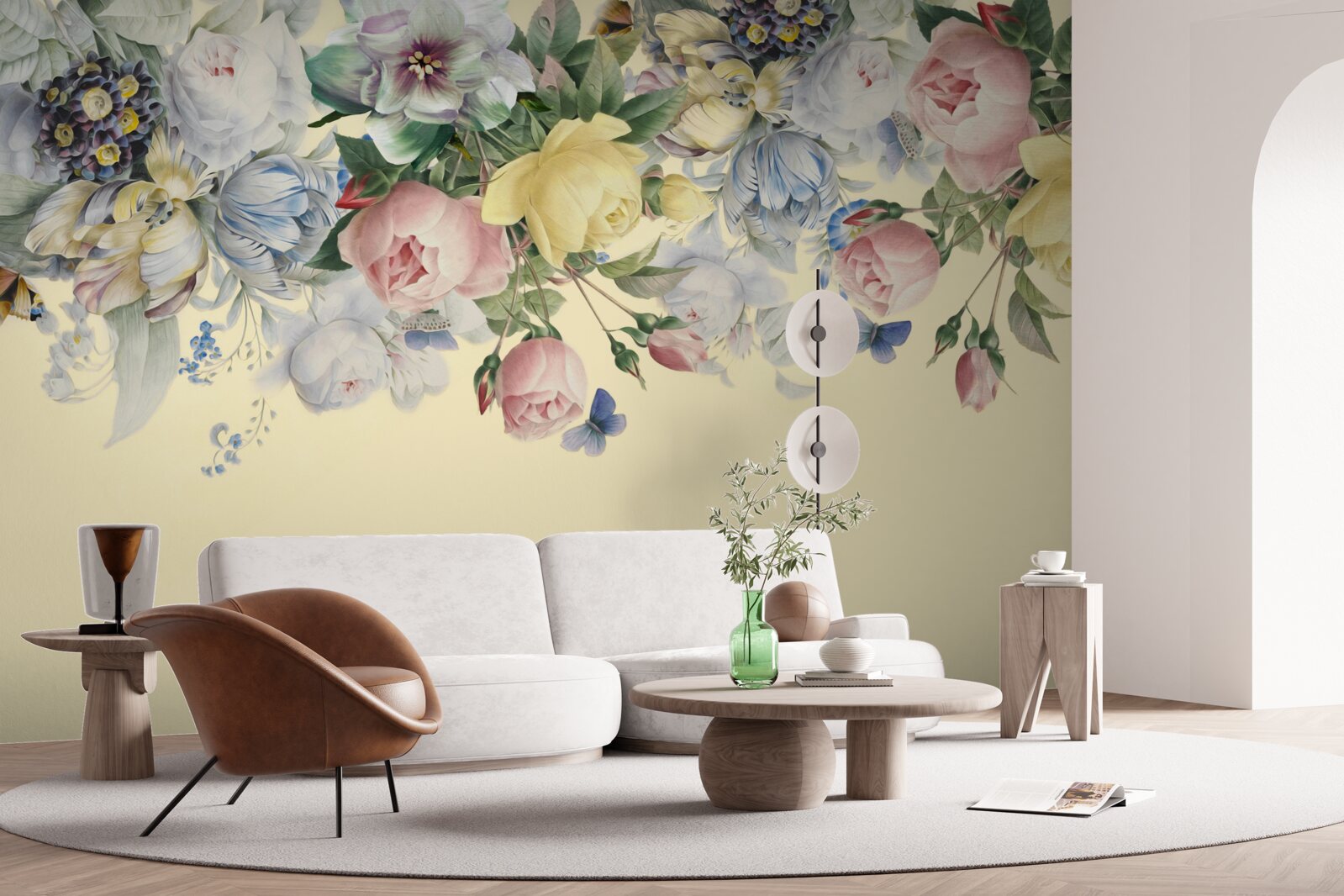 Fototapet nuanțe delicate de culori diferite