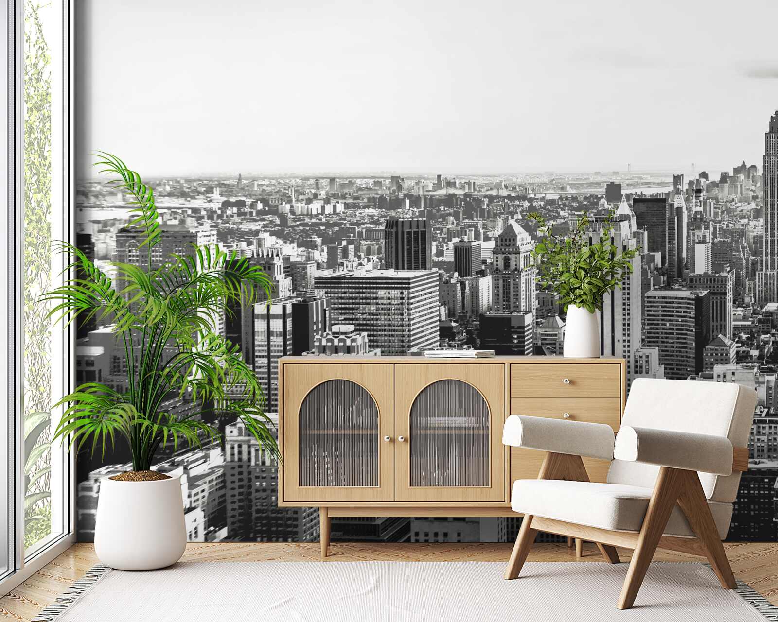 Fototapet vintage widok na manhattan