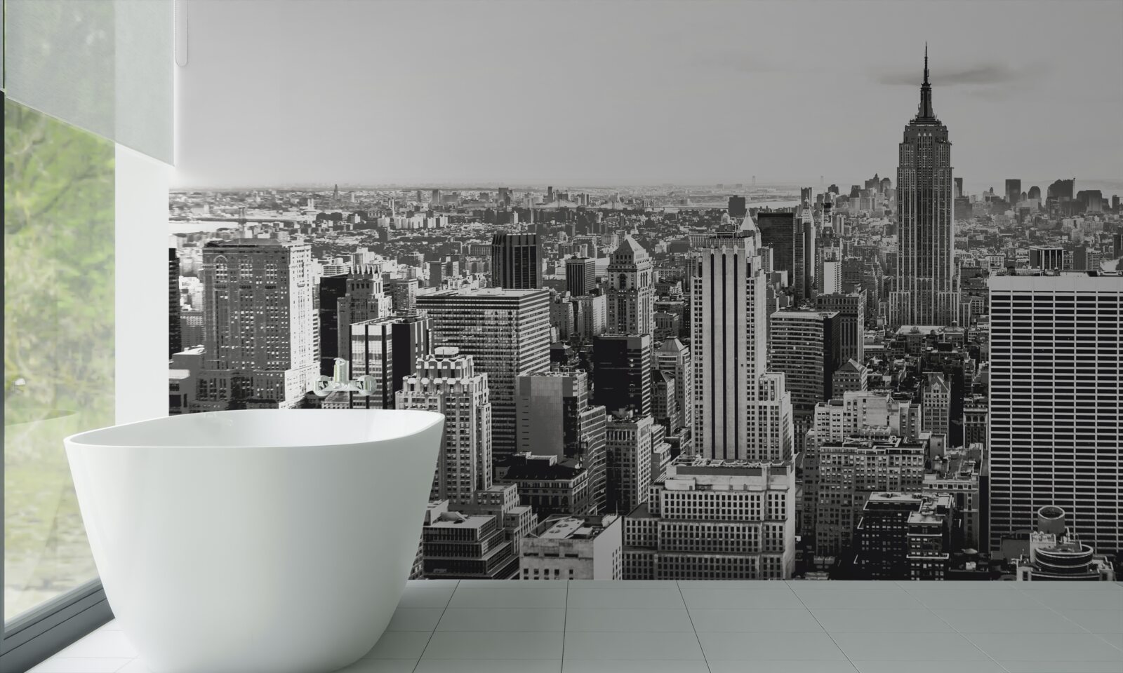 Fototapet vintage widok na manhattan