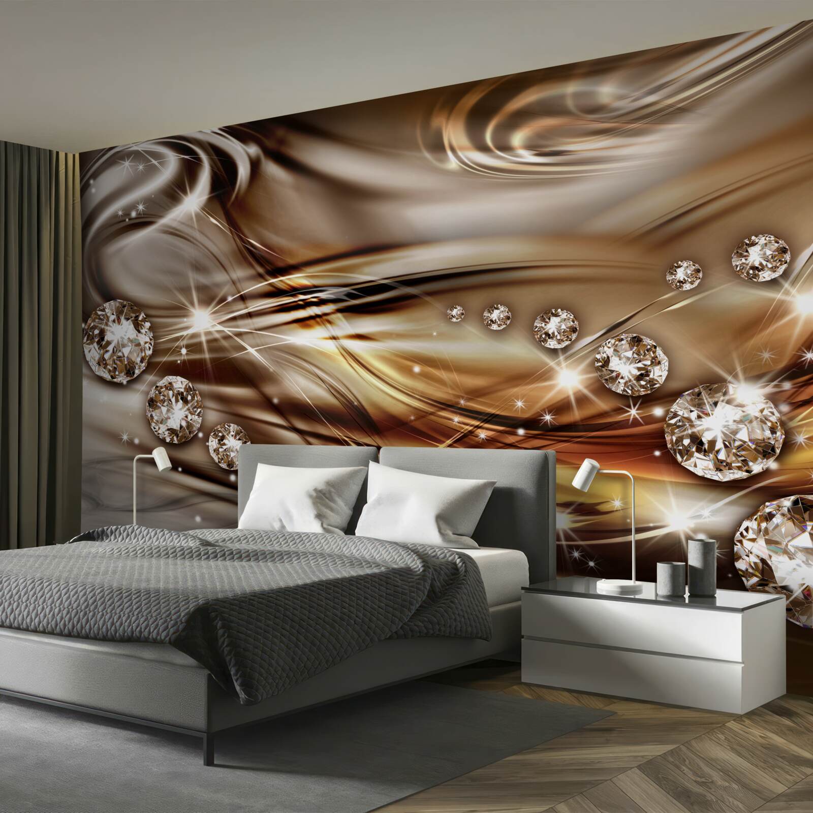 Fototapet bijuterii din aur și pietre prețioase