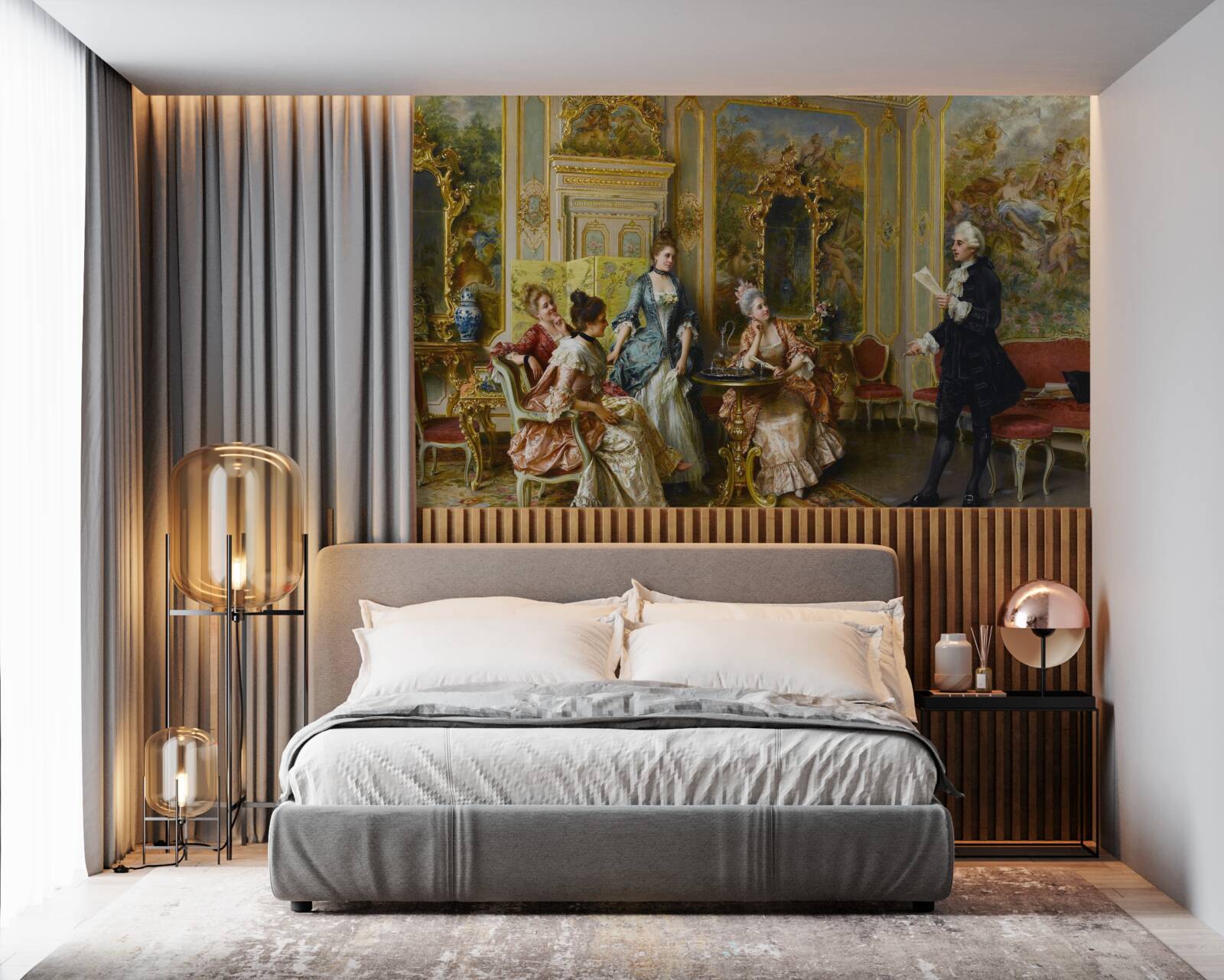 Fototapet admirația față de doamne pentru pasiunea lor de a citi poezie