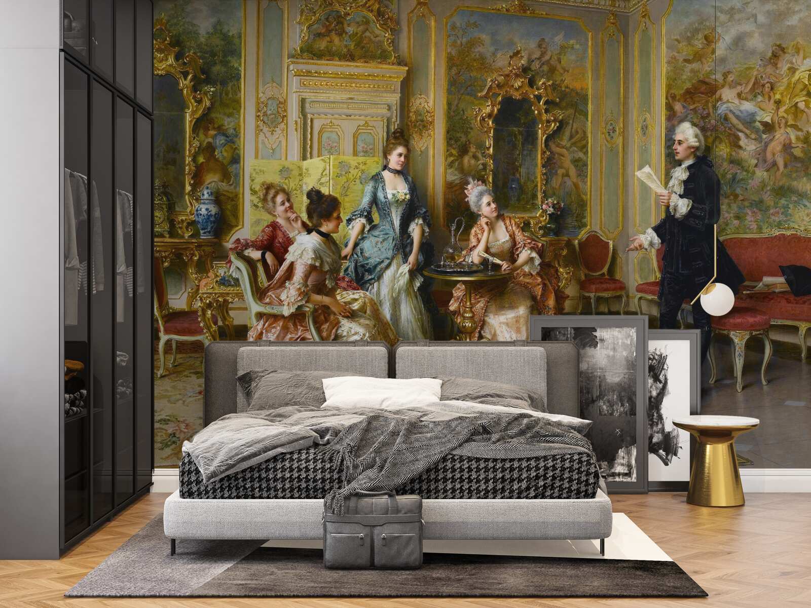 Fototapet admirația față de doamne pentru pasiunea lor de a citi poezie