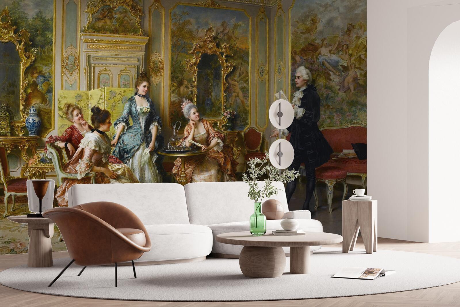 Fototapet admirația față de doamne pentru pasiunea lor de a citi poezie