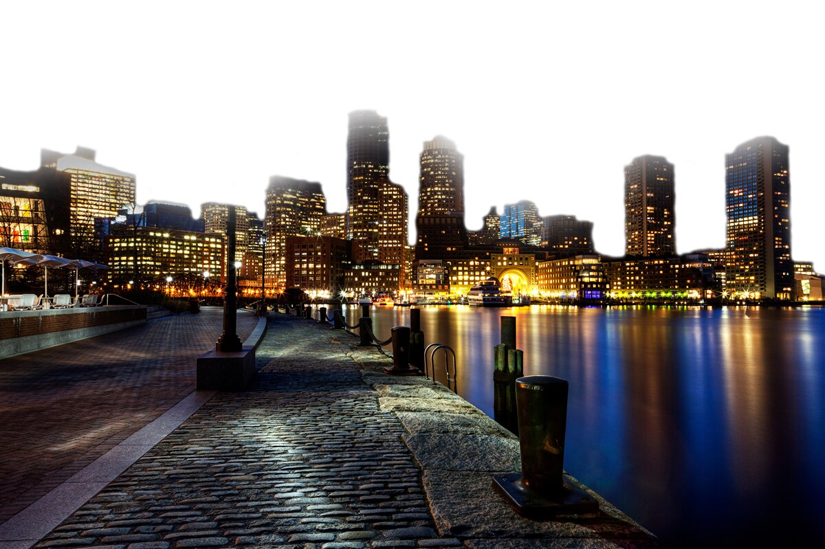 Fototapet Zori pe un chei abandonat