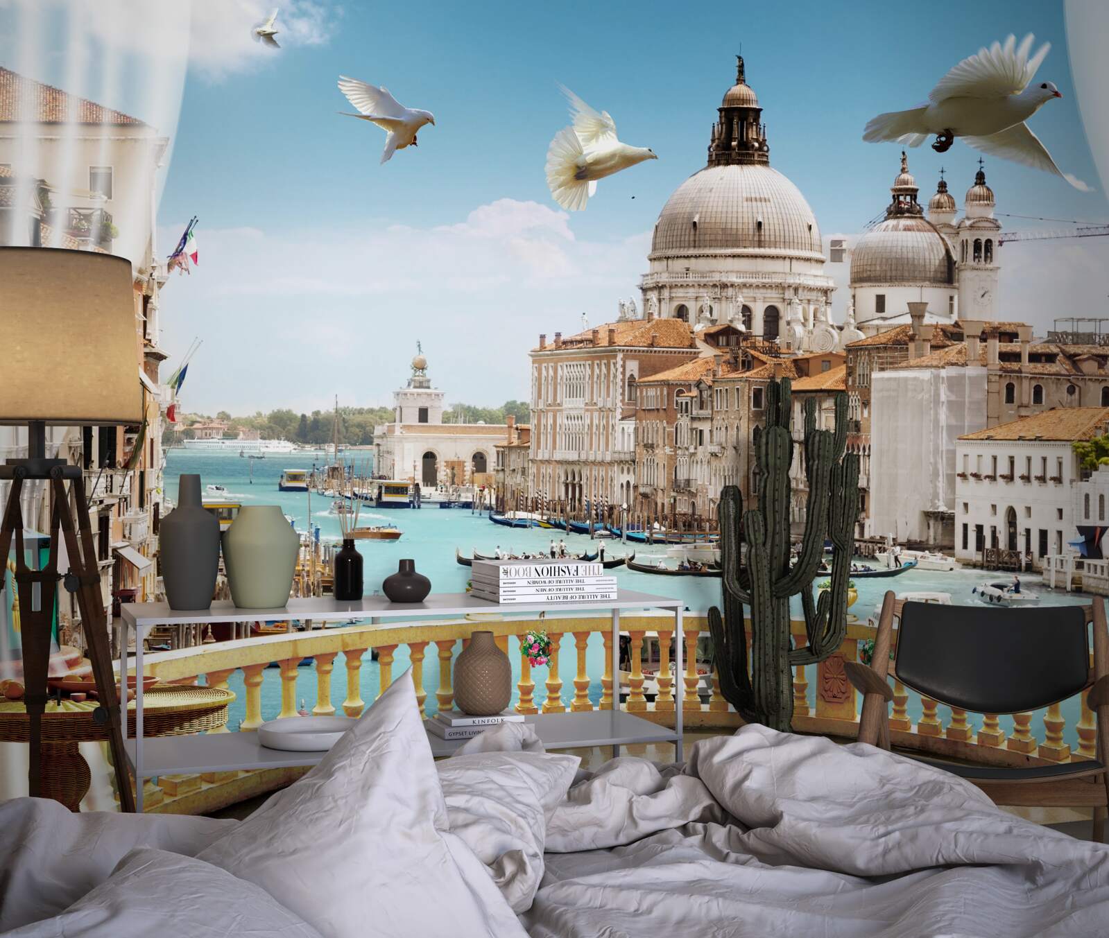 Fototapet priveliștea de la balcon oferă o panoramă magnifică a orașului Veneția