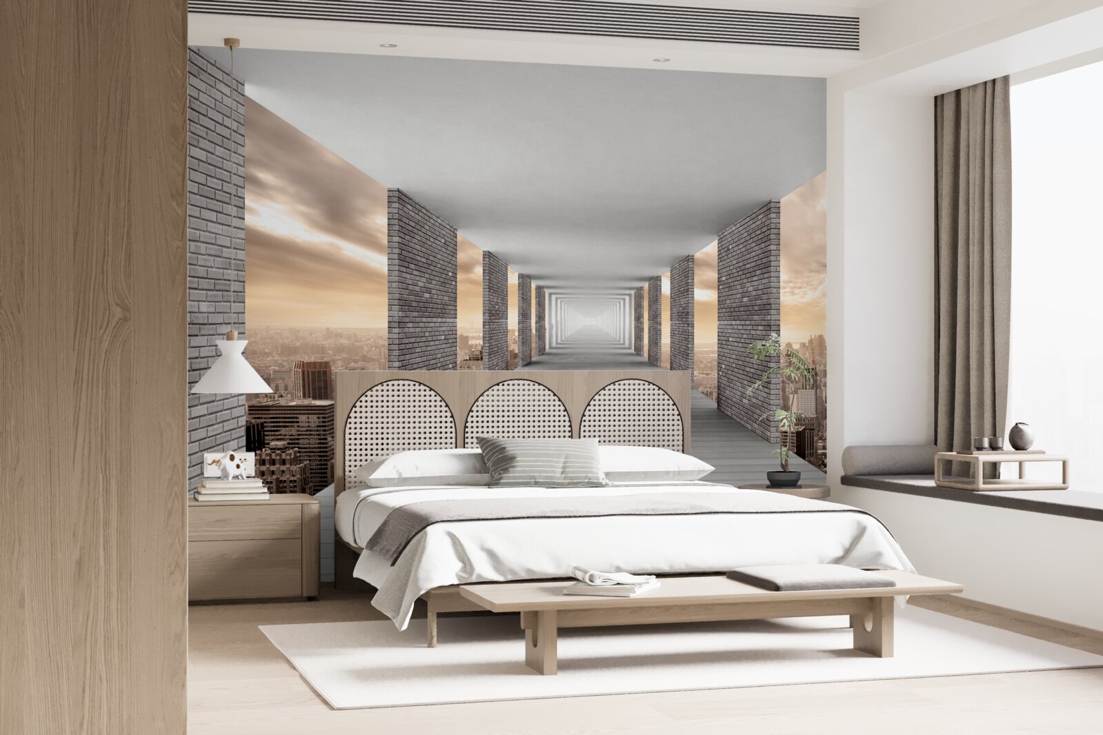 Fototapet pasaj subteran sub agitația orașului