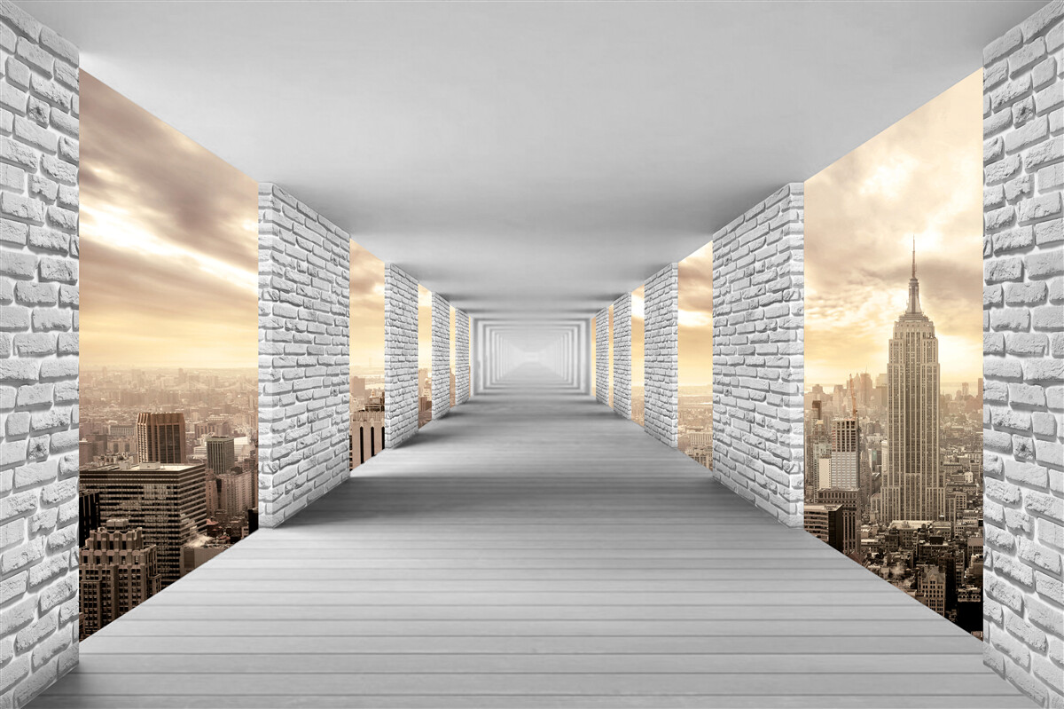 Fototapet plimbare în oraș 3d