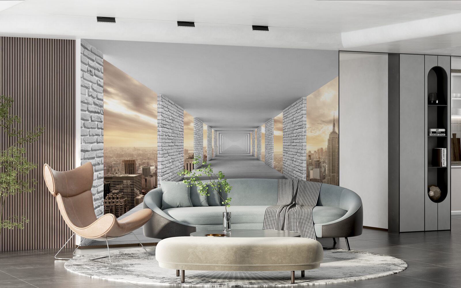 Fototapet plimbare în oraș 3d