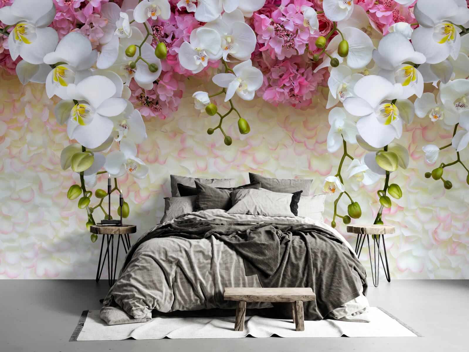 Fototapet ramuri de diferite orhidee coboară