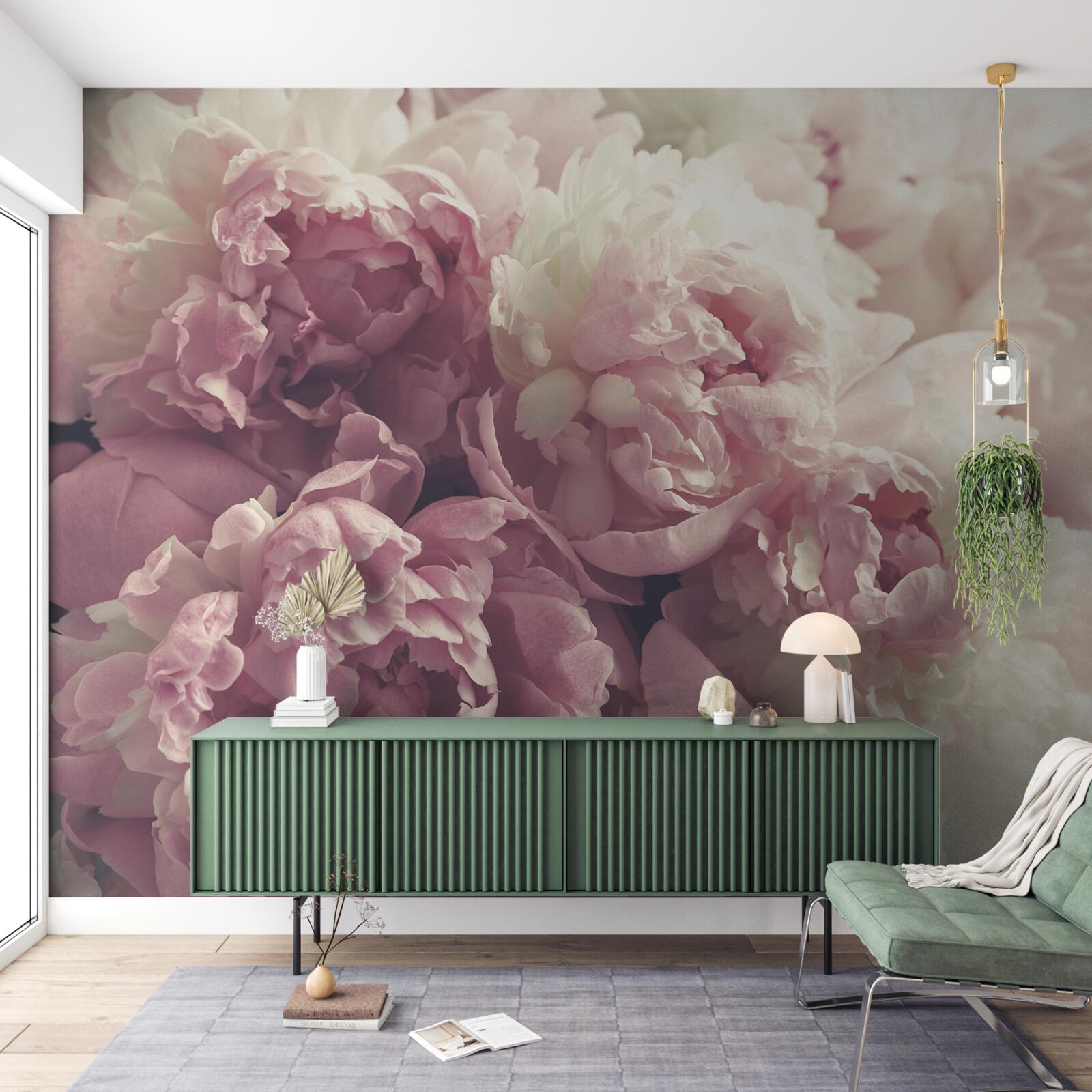 Fototapet Arc de bujori roz