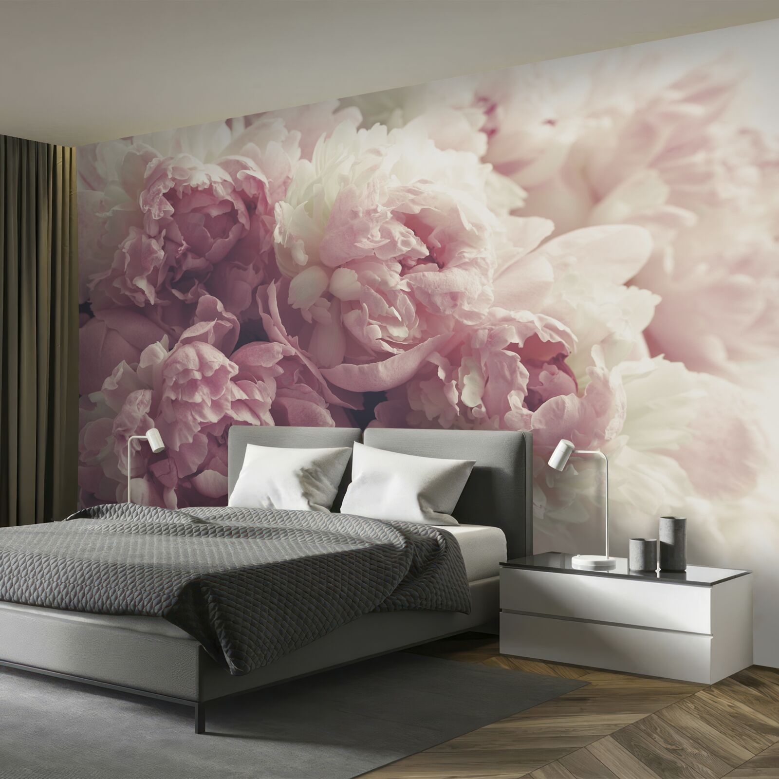 Fototapet Arc de bujori roz