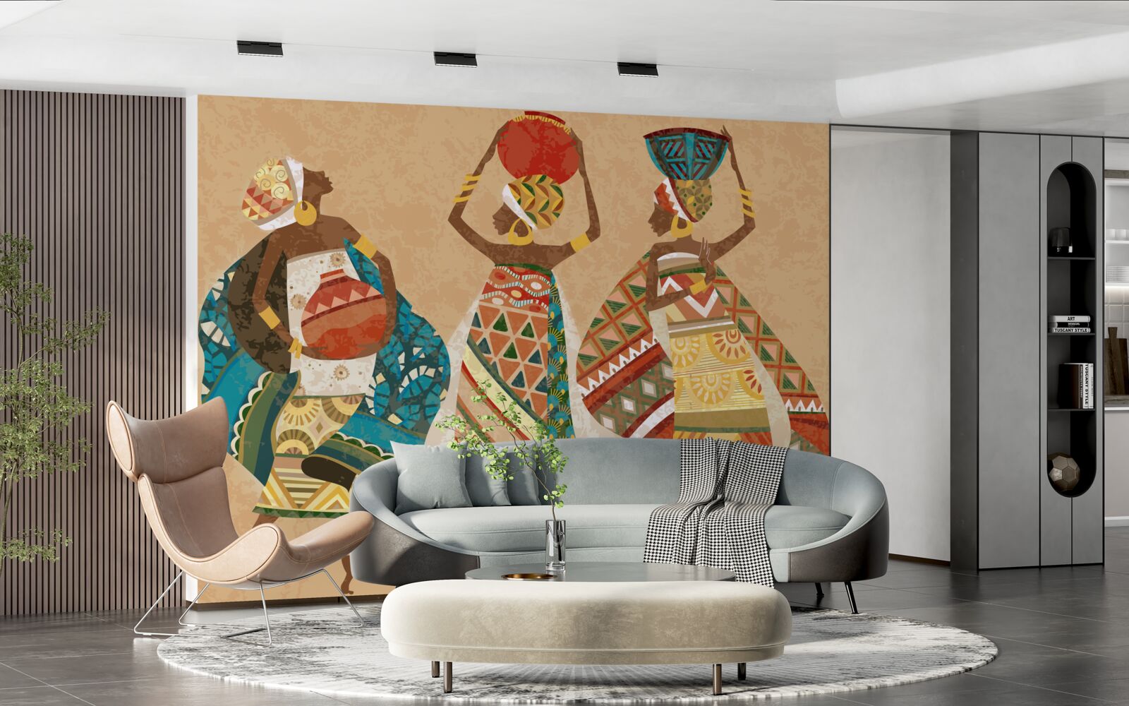 Fototapet schiță de imagini ale femeilor africane