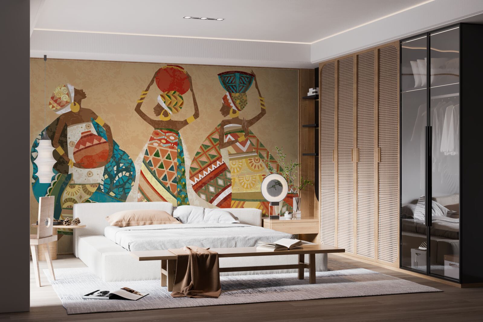 Fototapet schiță de imagini ale femeilor africane