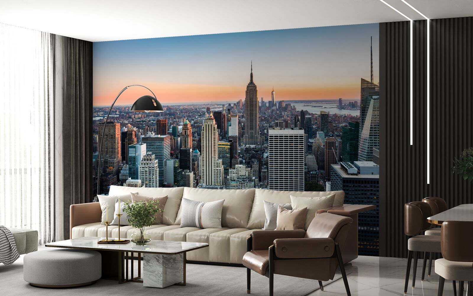 Fototapet amurg în adâncurile marelui măr