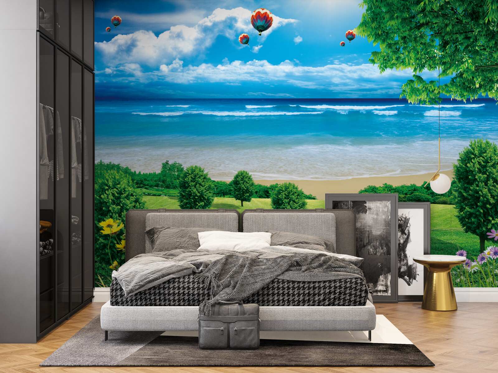 Fototapet pajiști verzi de mare