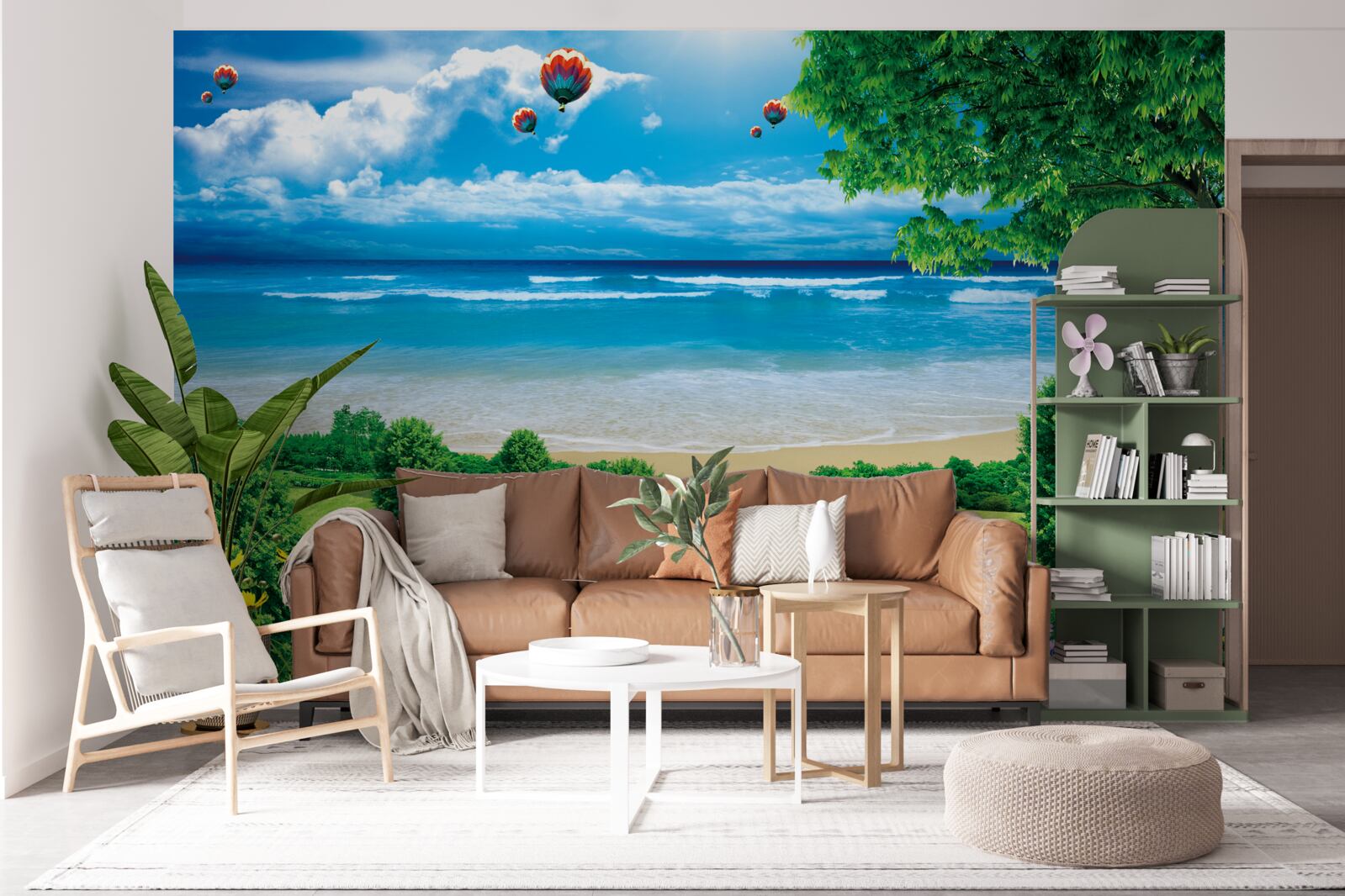 Fototapet pajiști verzi de mare