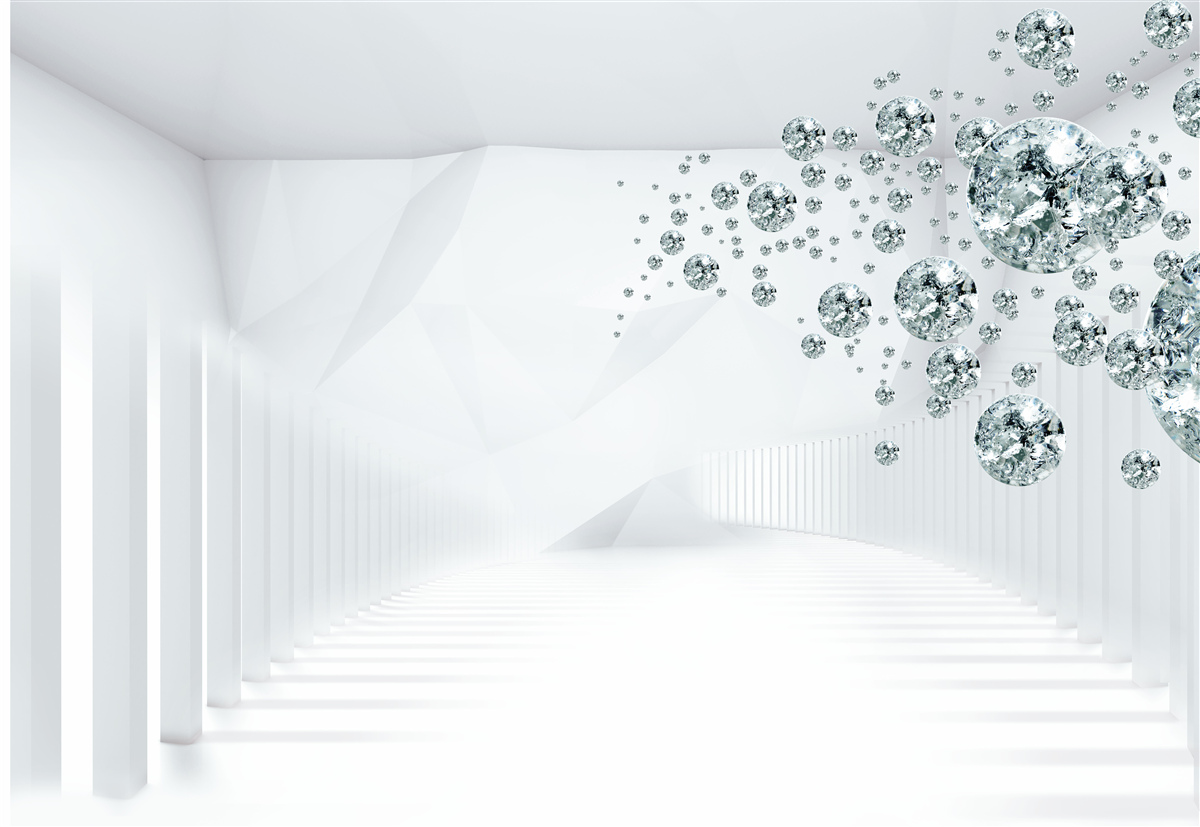 Fototapet picături de apă într-o cameră luminată