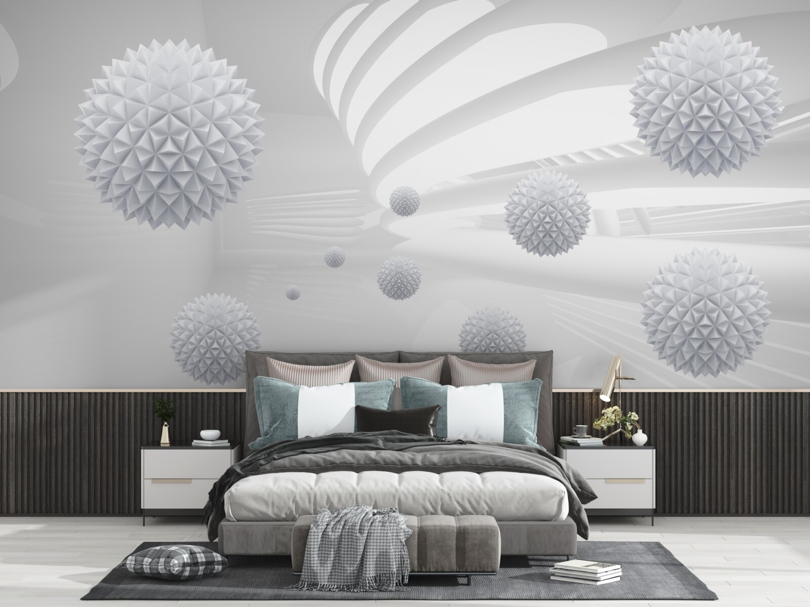 Fototapet bile care se învârt în jurul centrului