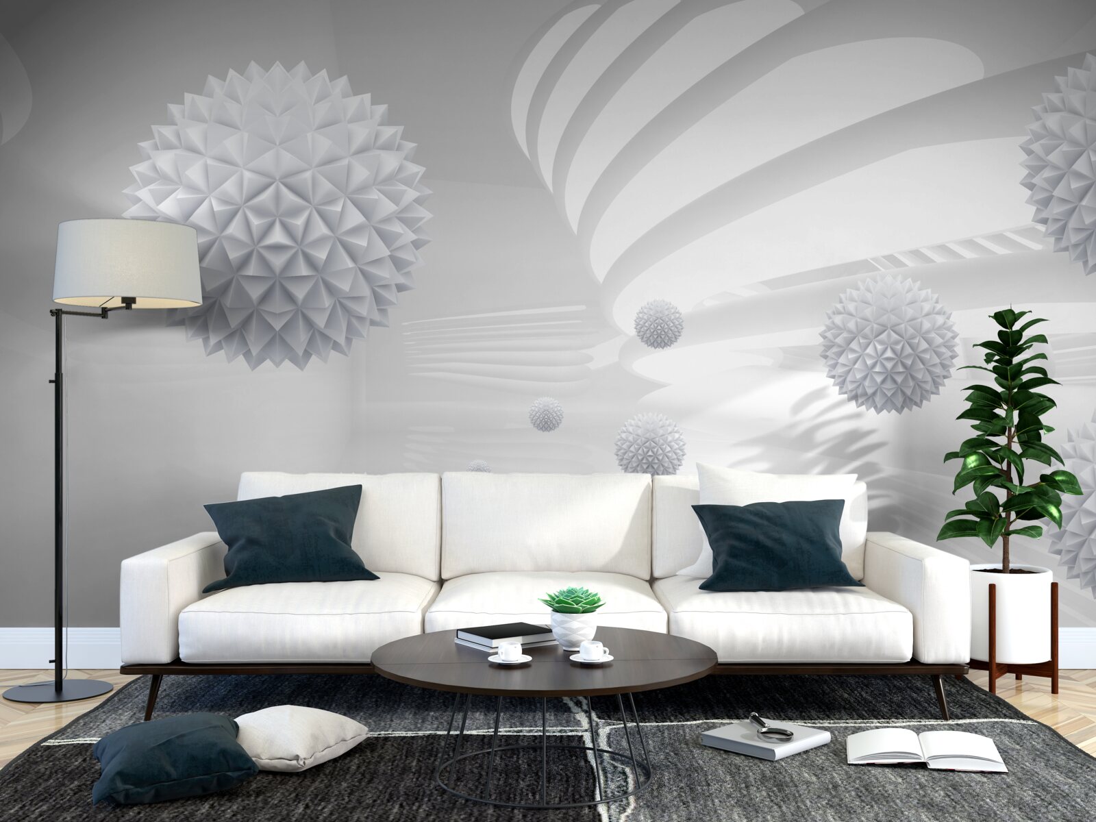 Fototapet bile care se învârt în jurul centrului