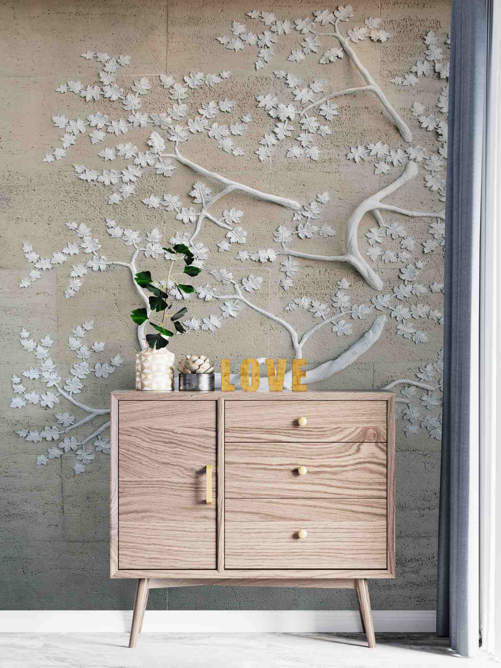 Fototapet copac sakura înflorit