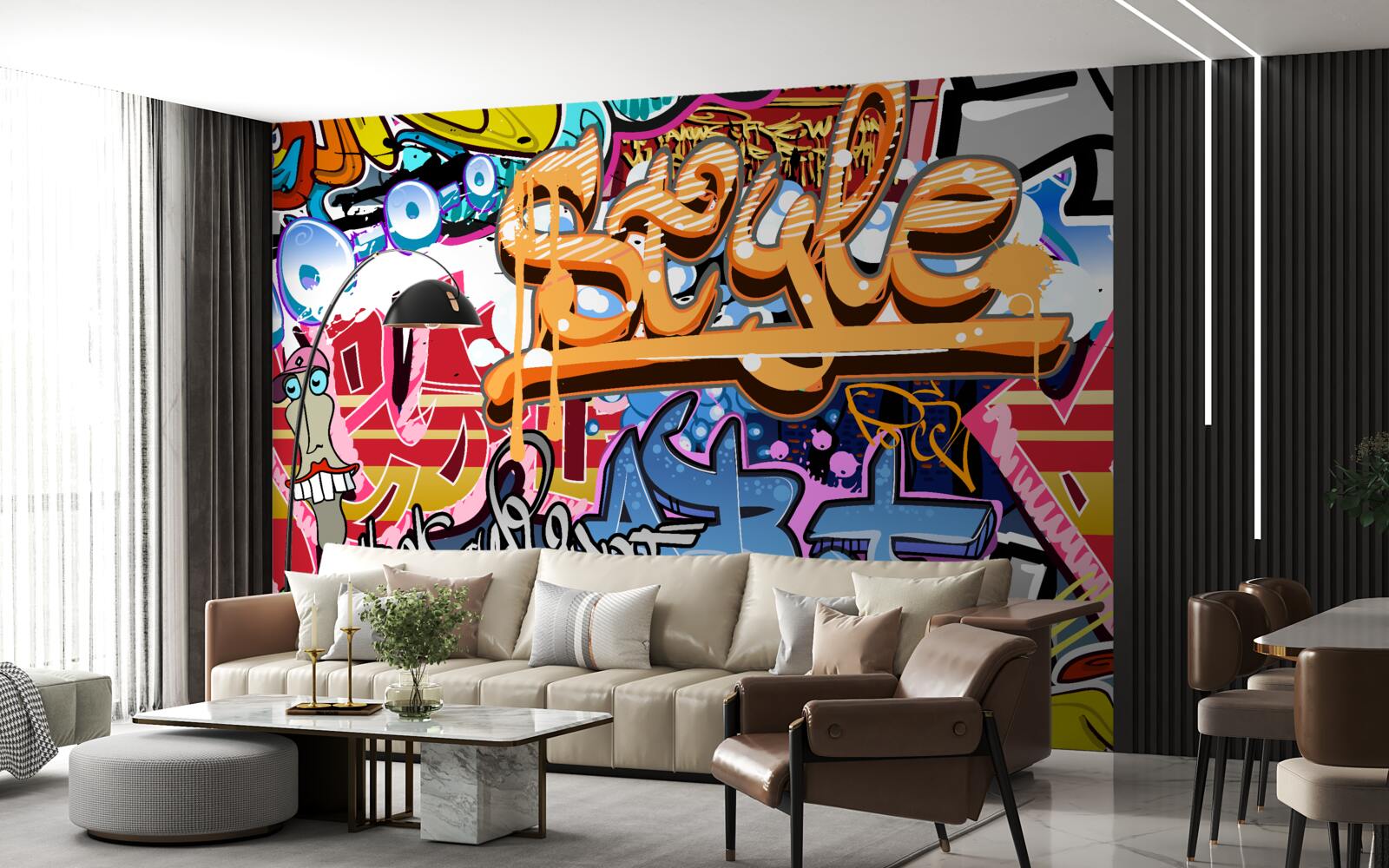 Fototapet Artă de perete vie