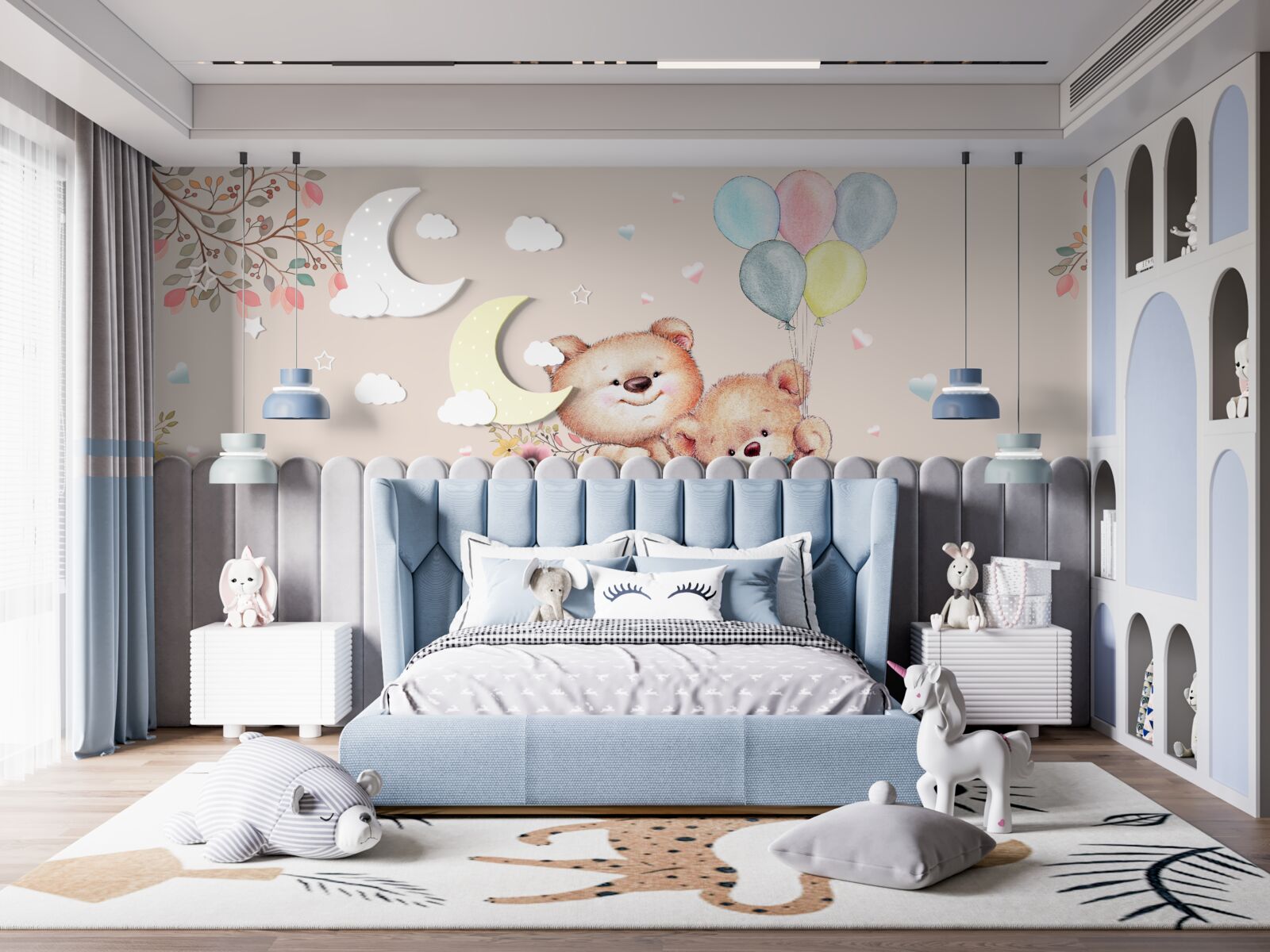 Fototapet urși cu bile