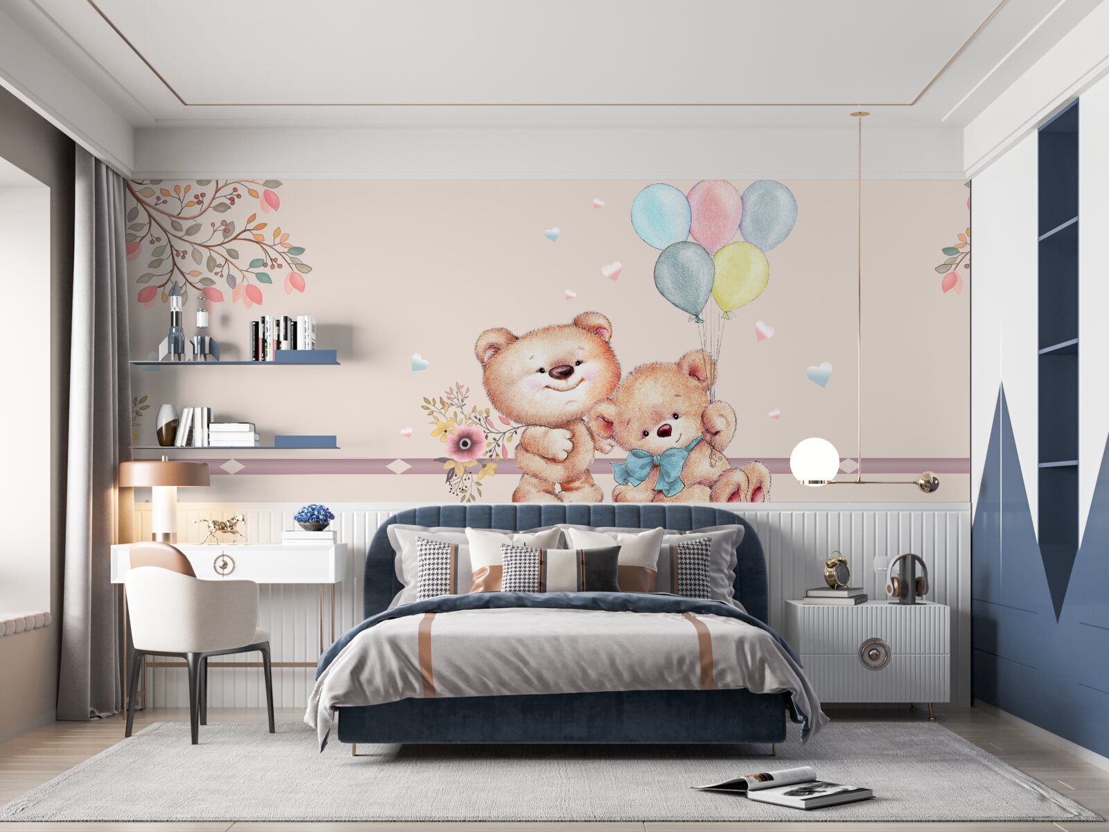 Fototapet urși cu bile