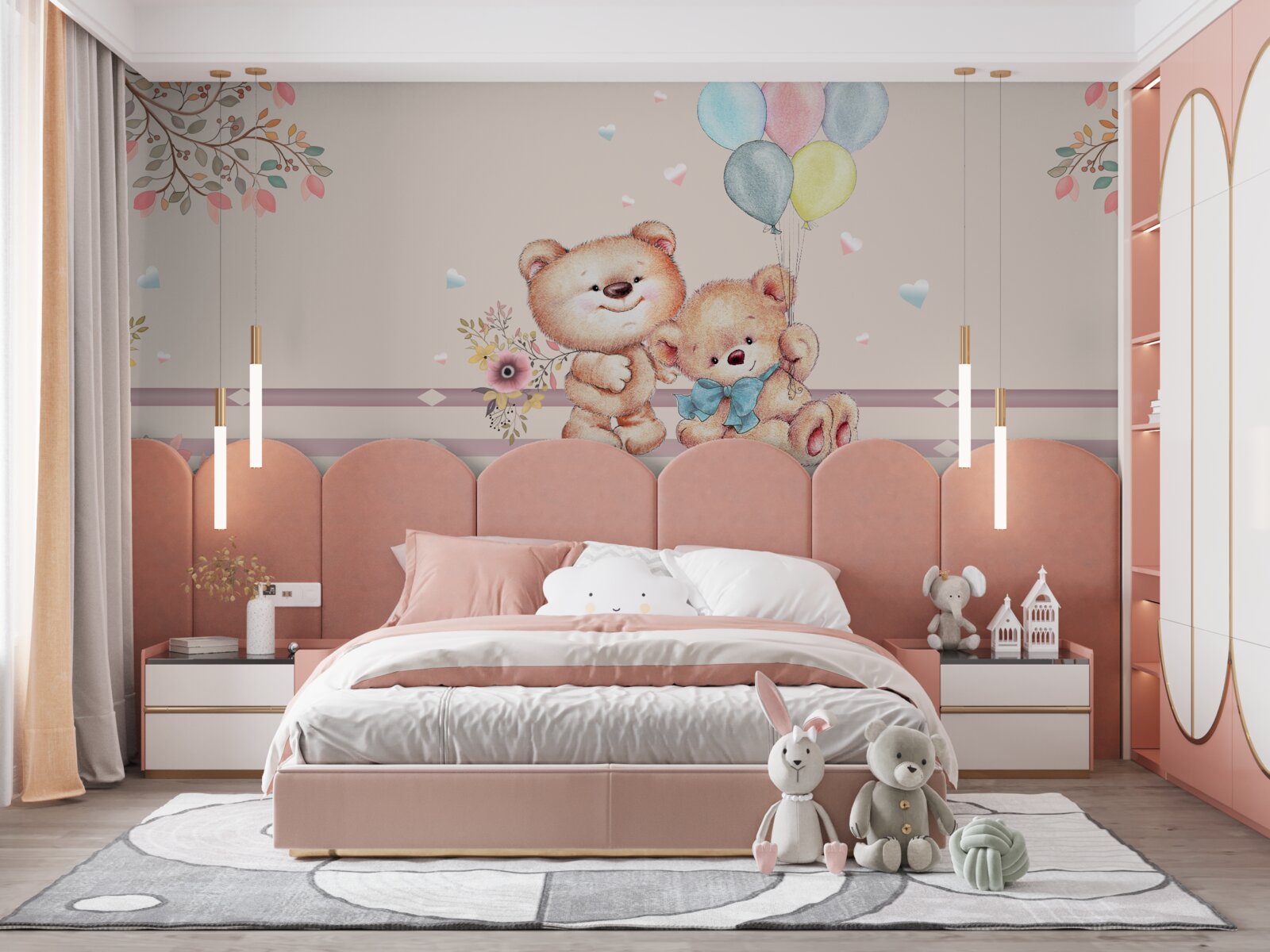 Fototapet urși cu bile