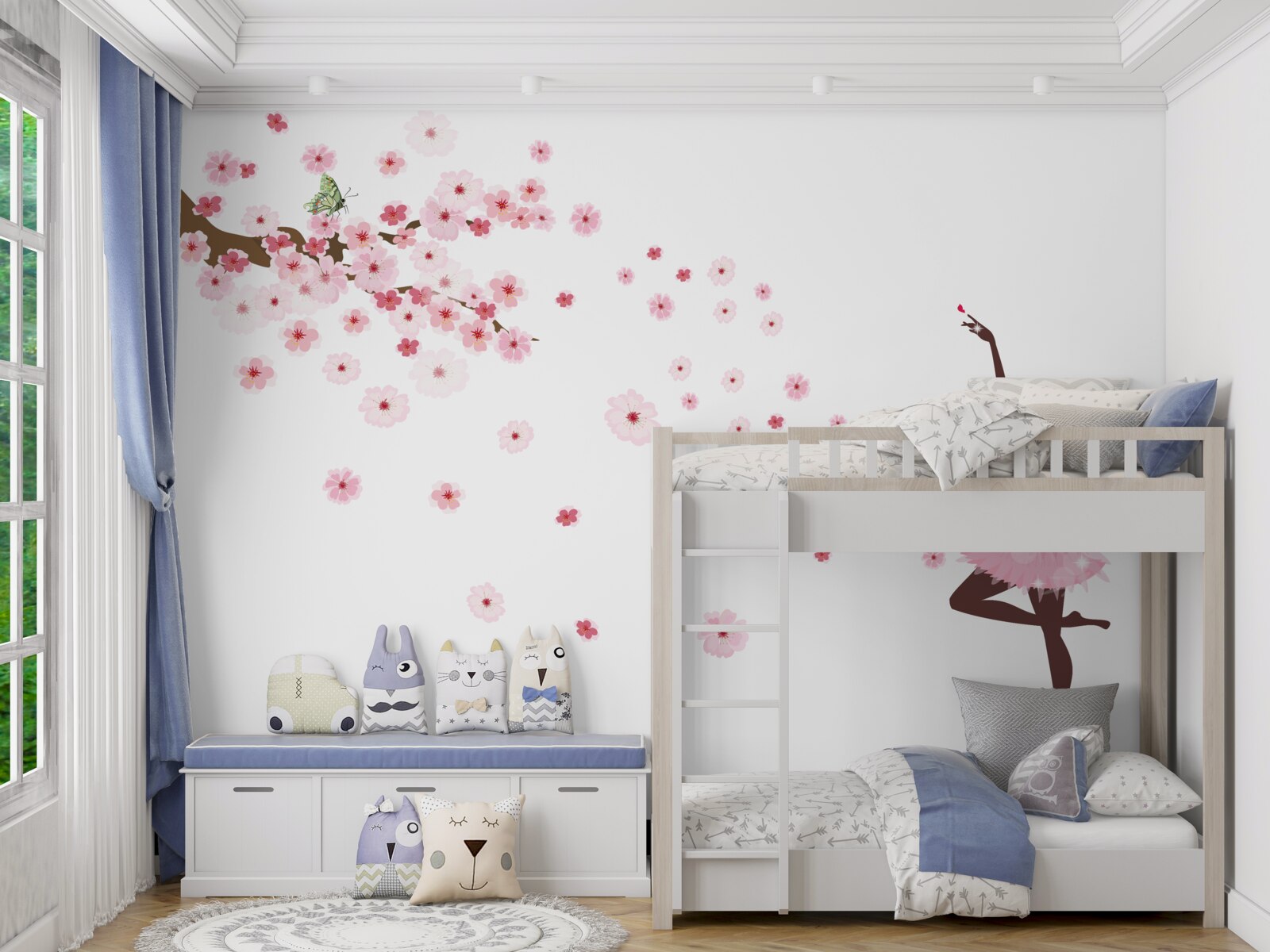 Fototapet o dansatoare în costum roz