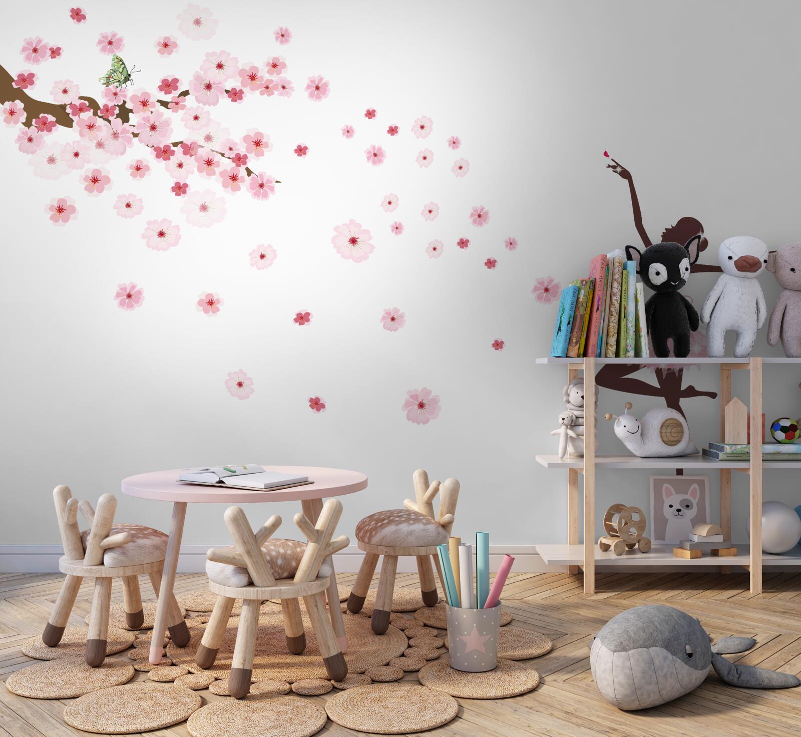 Fototapet o dansatoare în costum roz