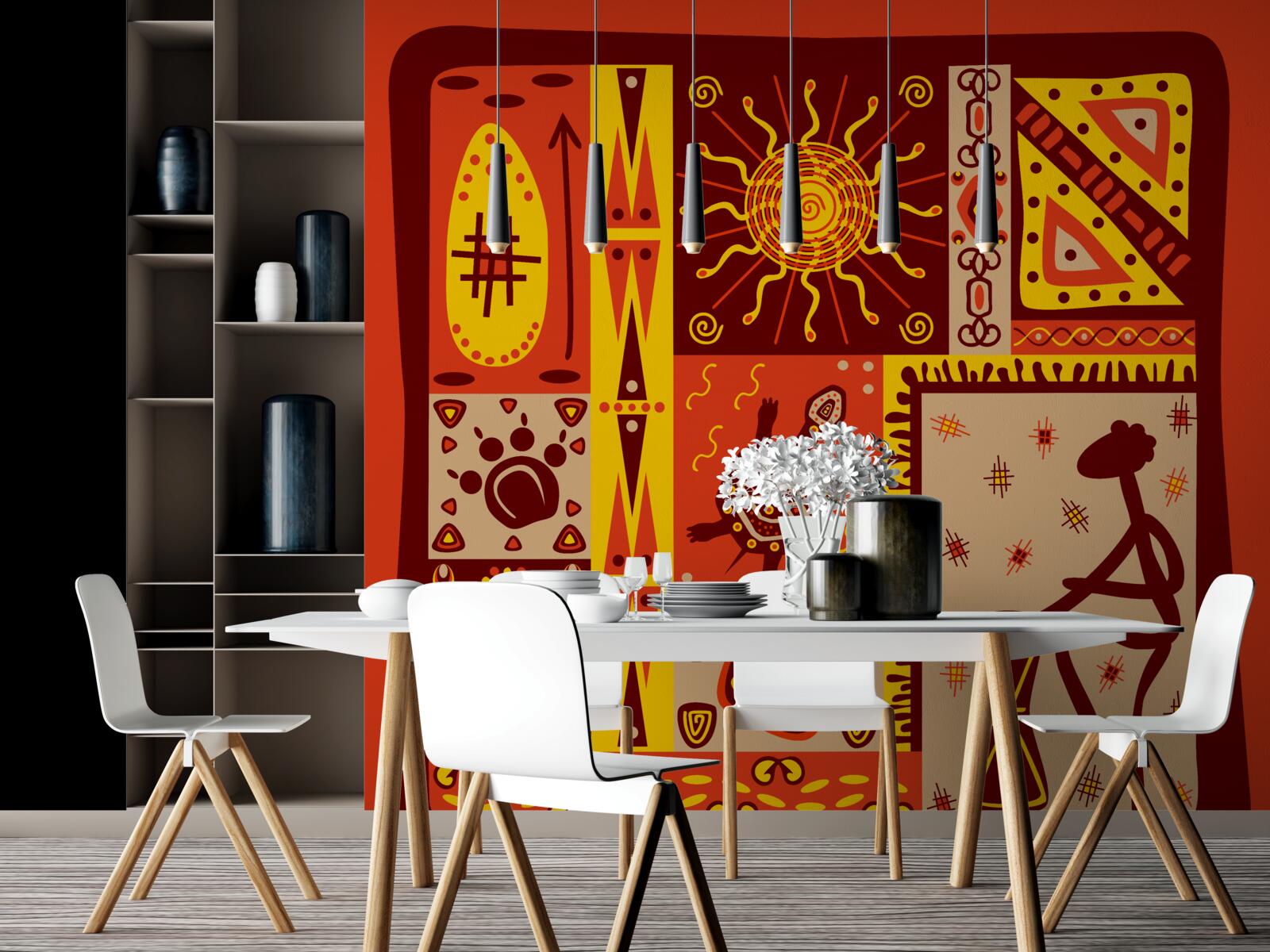 Fototapet petale moi în nuanțe de alb și roz