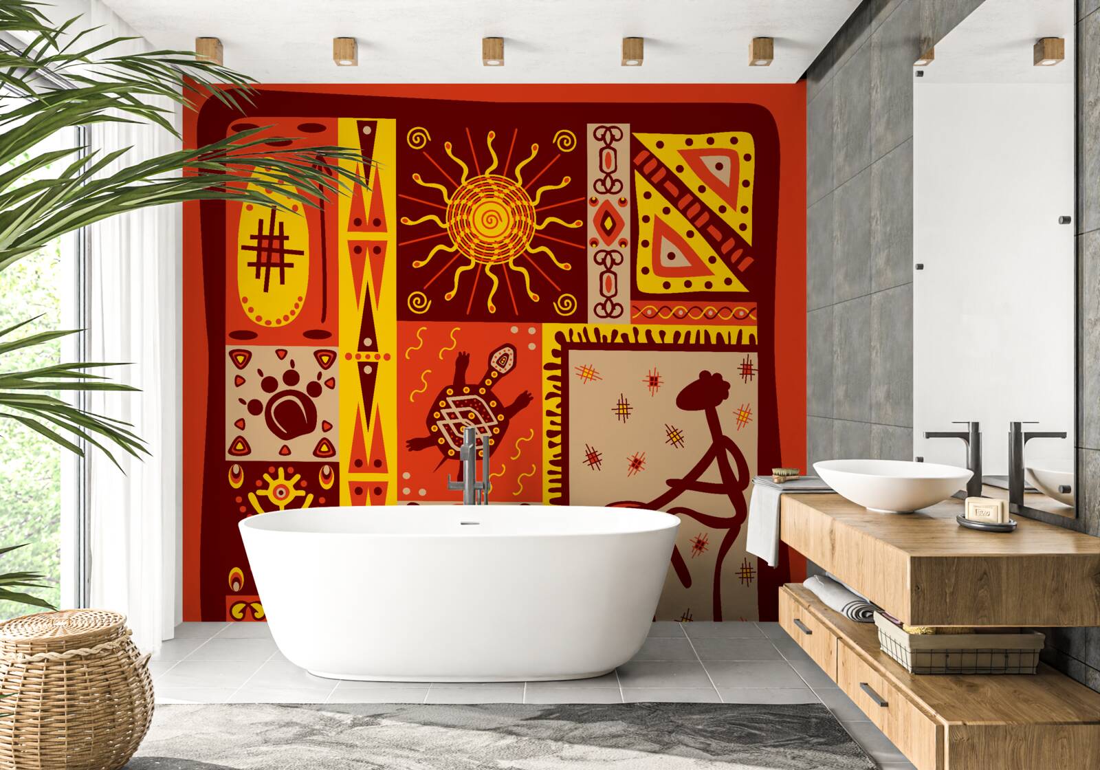 Fototapet petale moi în nuanțe de alb și roz