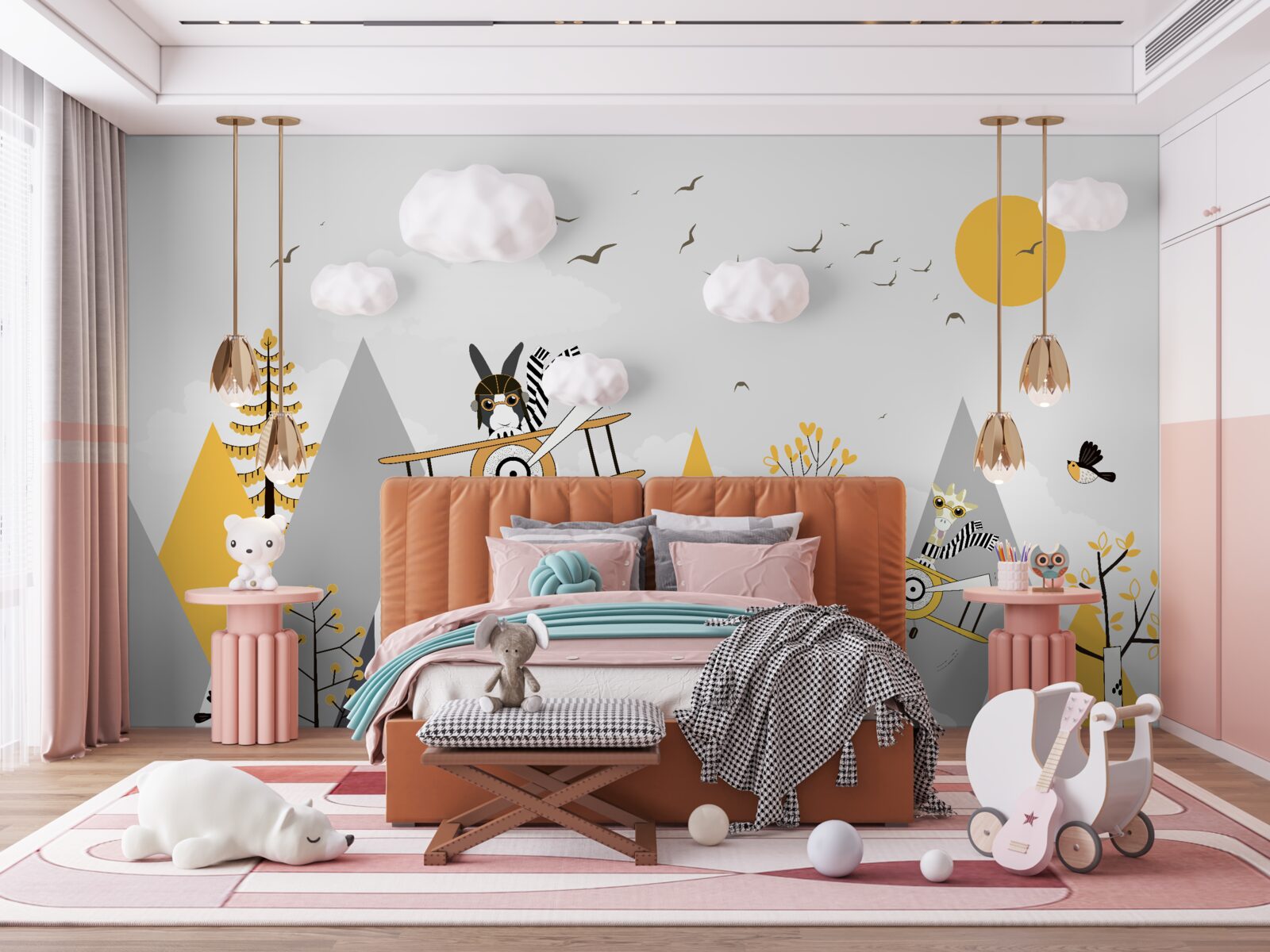 Fototapet animale în vehicule aeriene