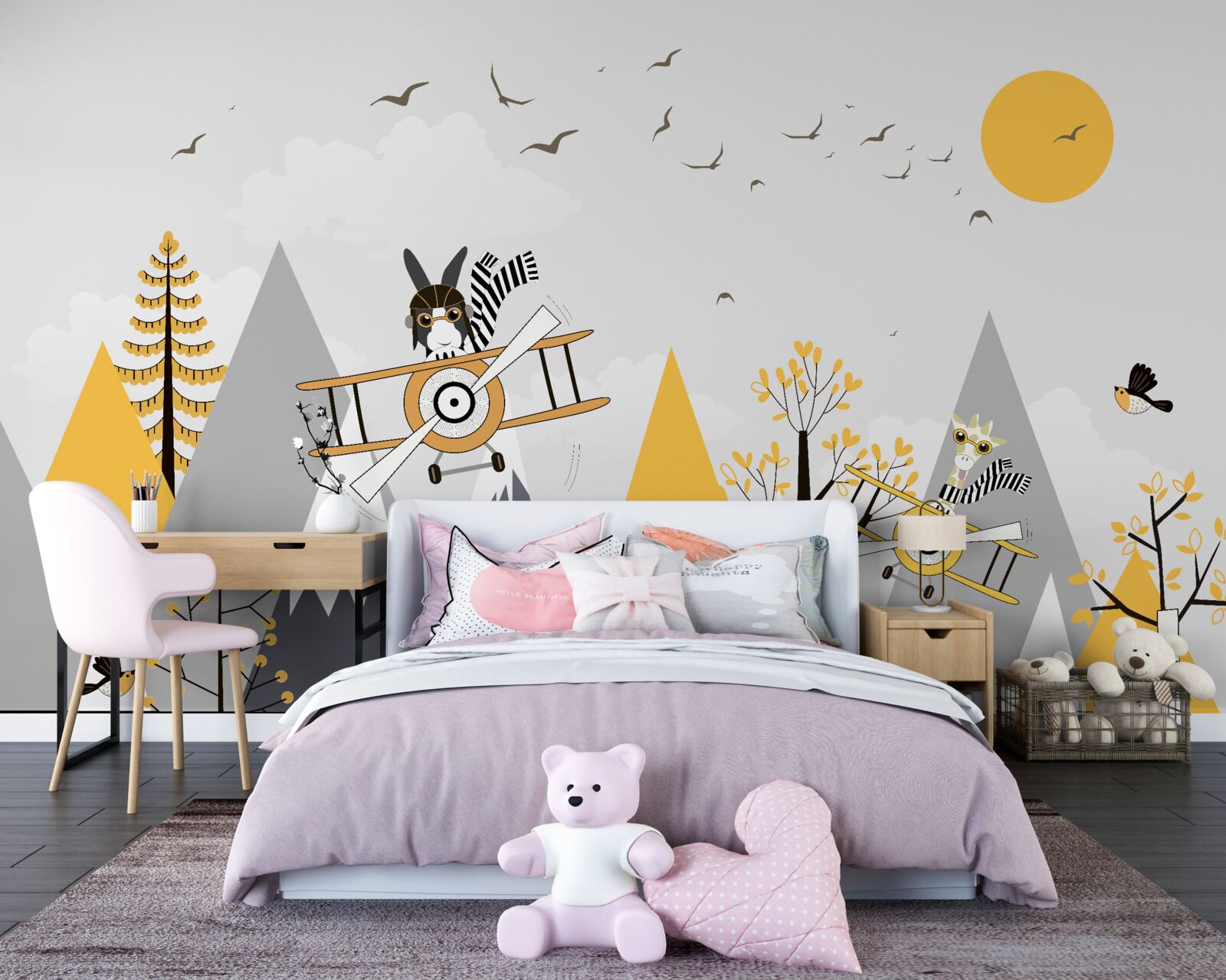 Fototapet animale în vehicule aeriene