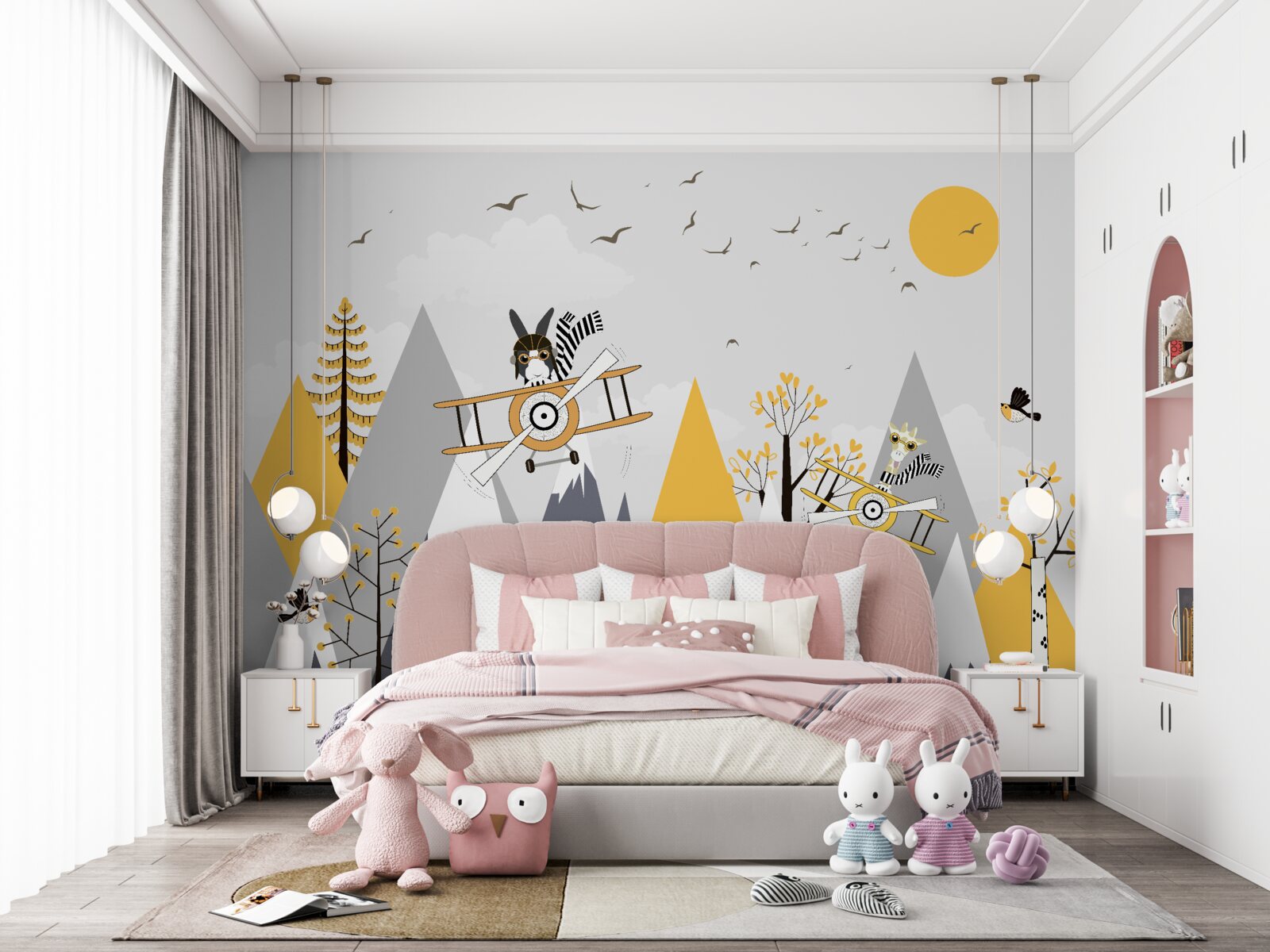 Fototapet animale în vehicule aeriene