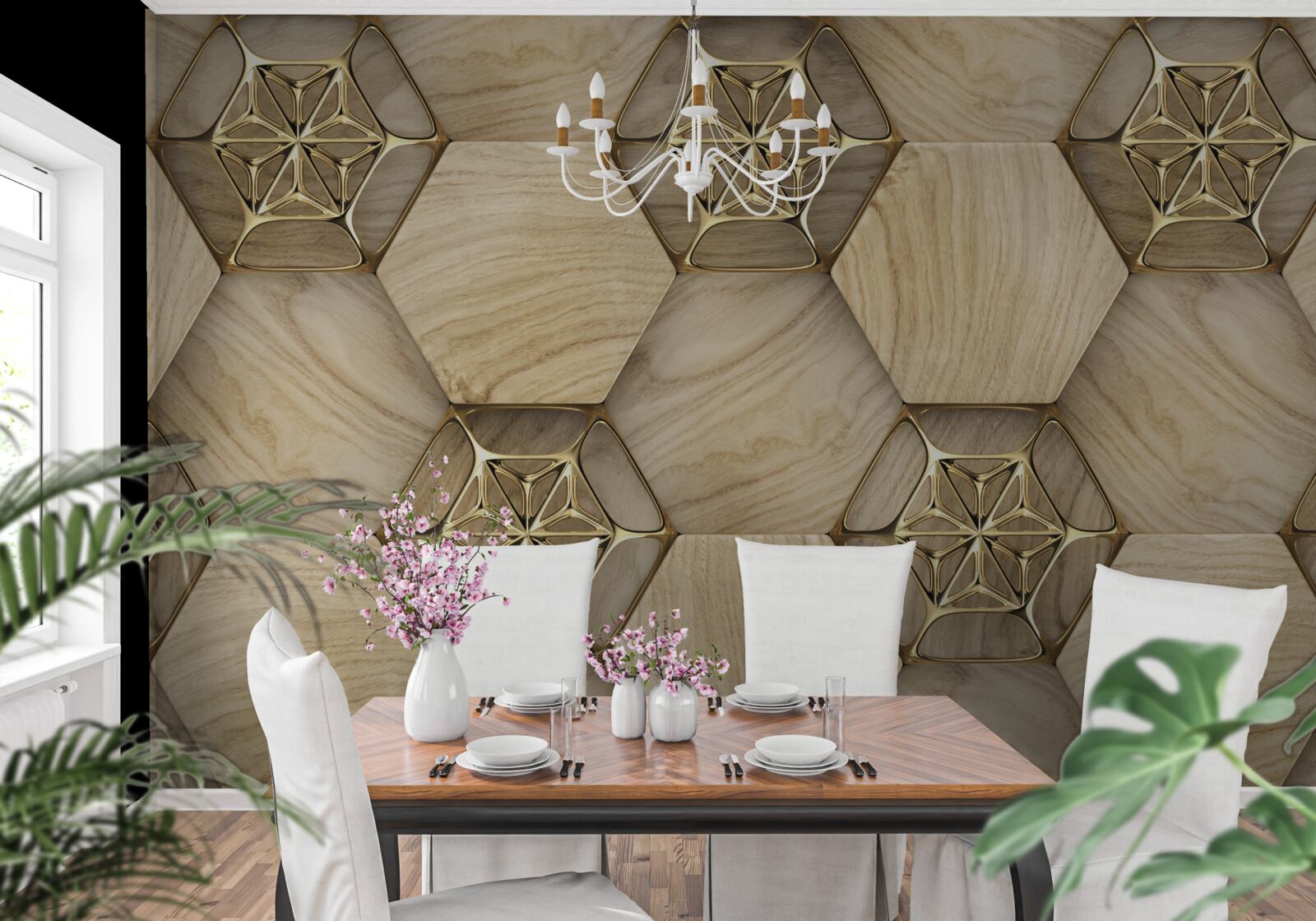 Fototapet podea în stil abstract