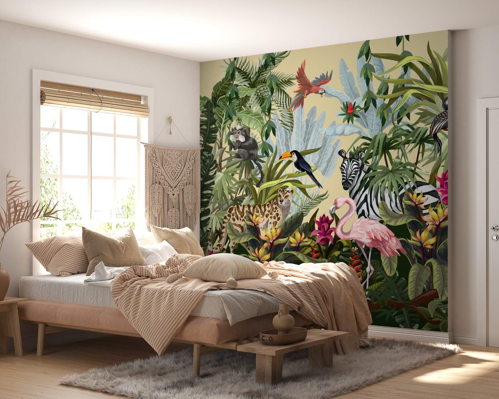 Fototapet locuitori ai pădurii tropicale