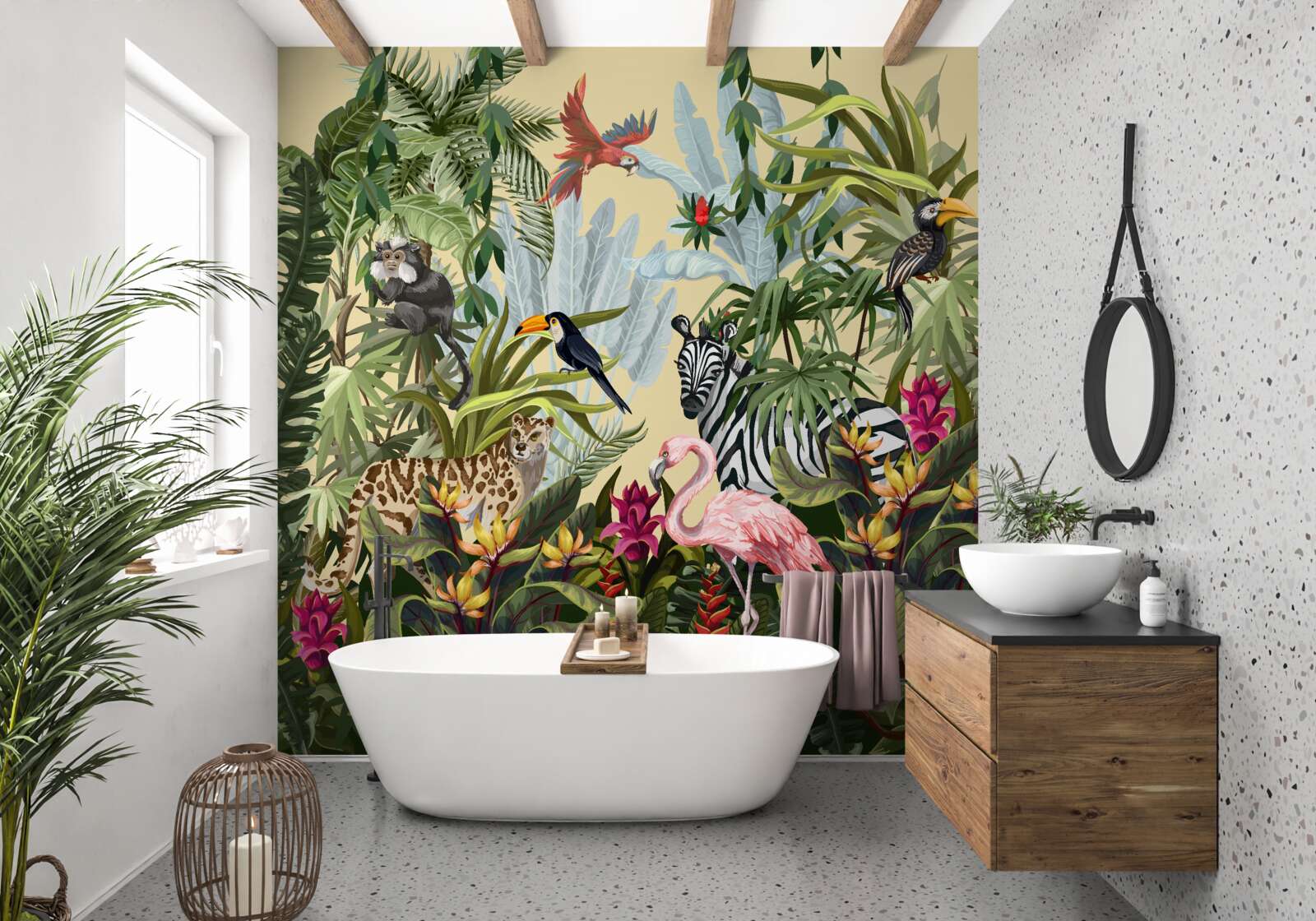 Fototapet locuitori ai pădurii tropicale