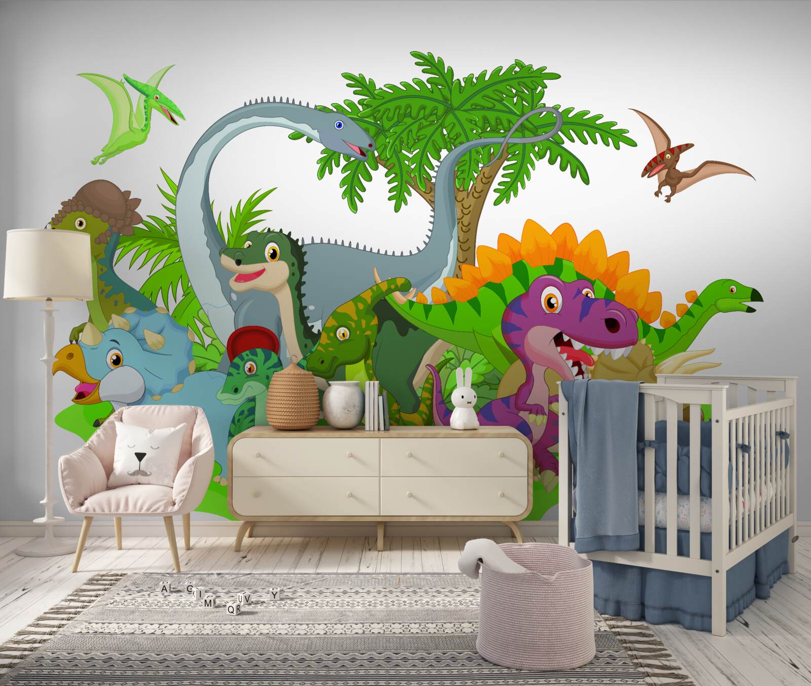 Fototapet dinozauri de desene animate