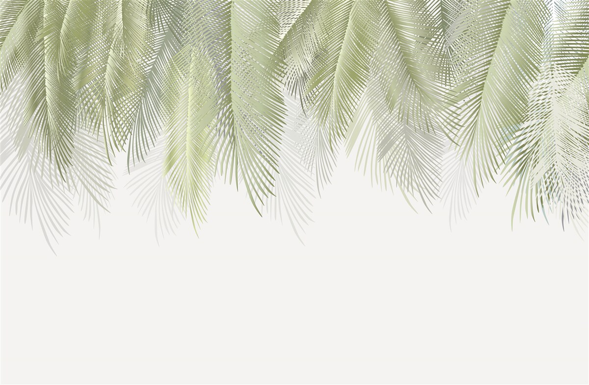 Fototapet tropice cu palmieri verzi