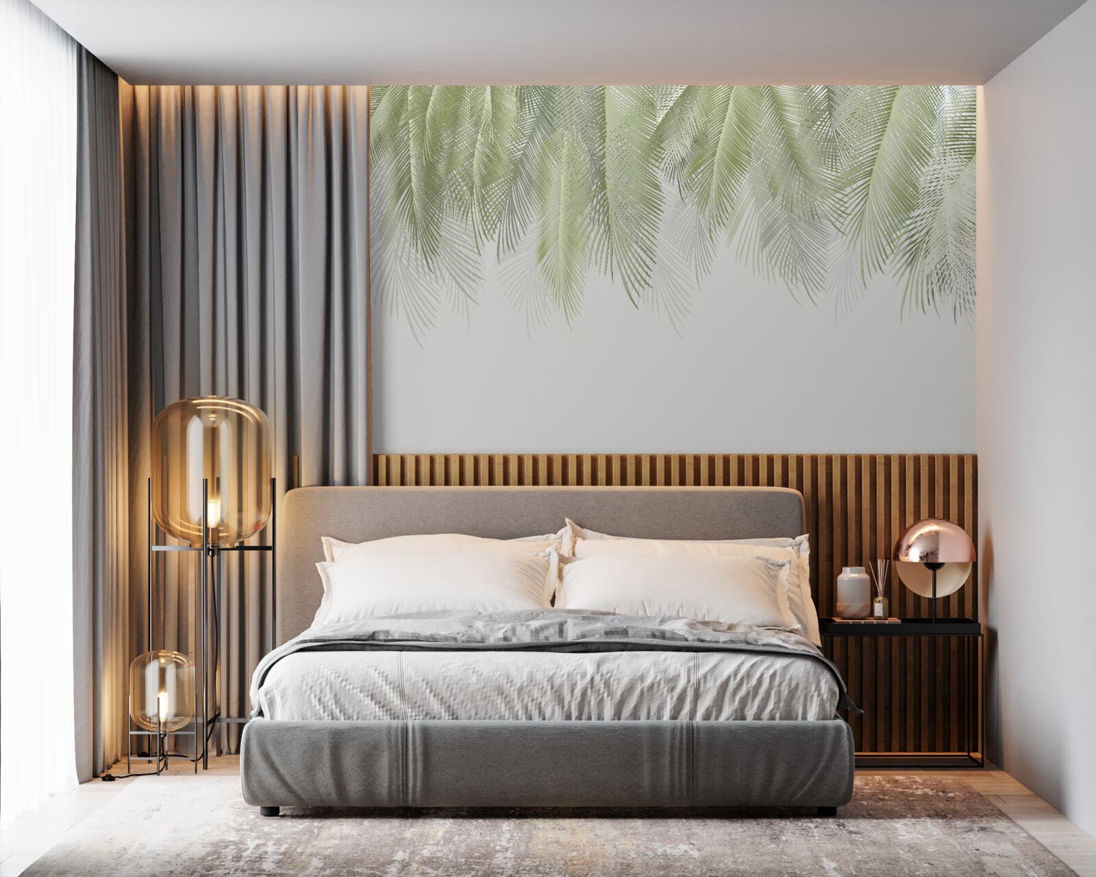 Fototapet tropice cu palmieri verzi