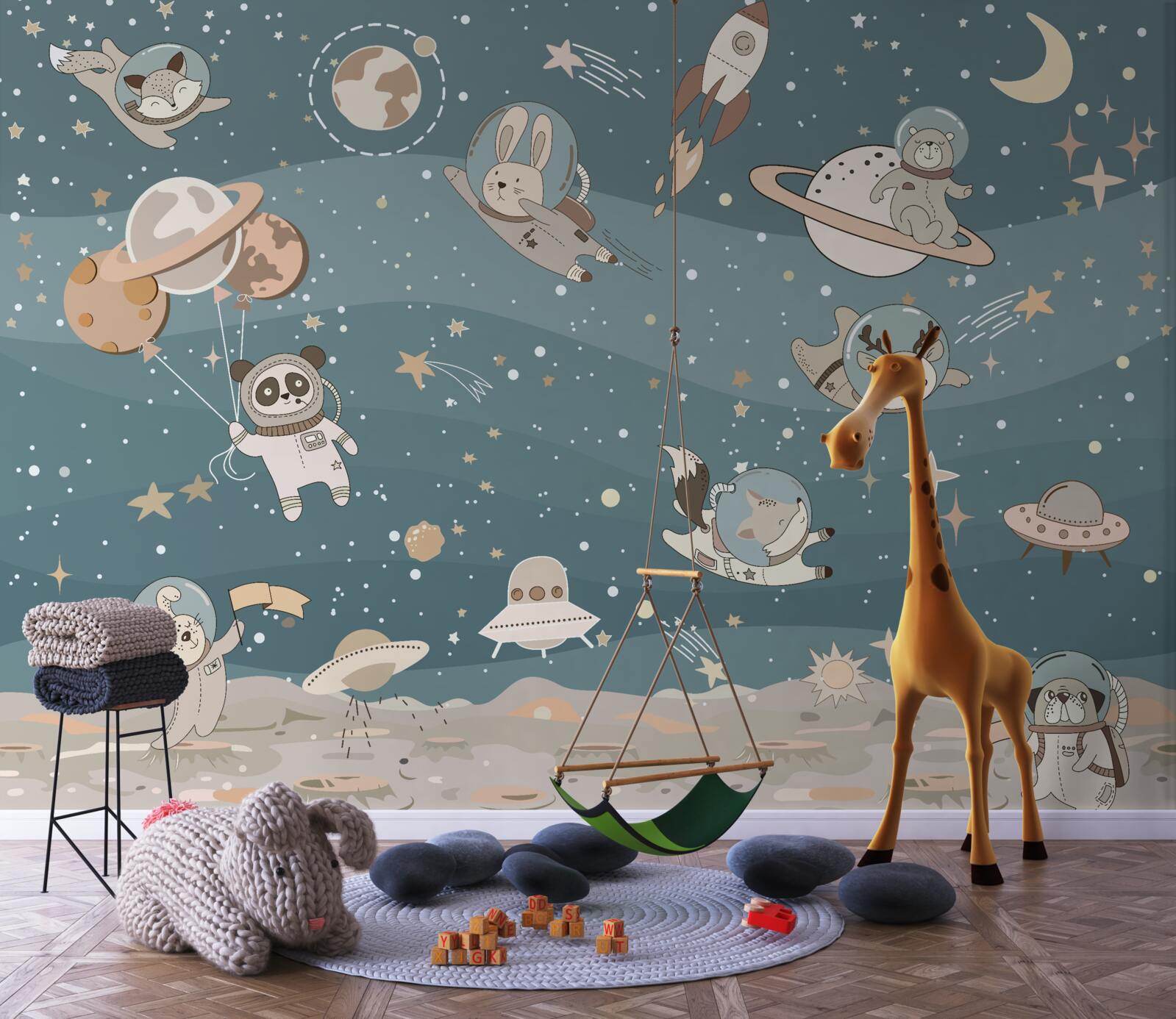 Fototapet animale spațiale