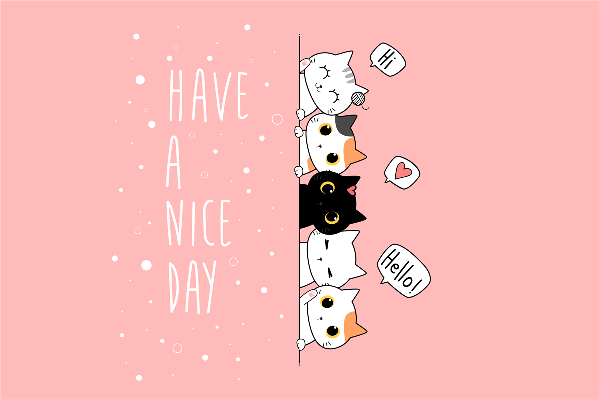 Fototapet ies pisicile mici