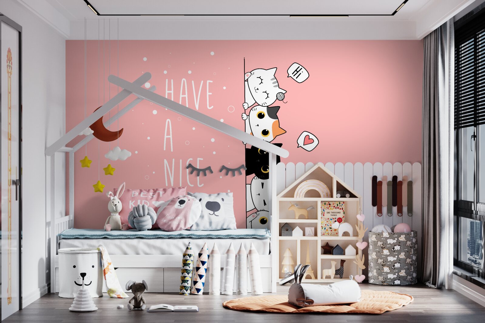 Fototapet ies pisicile mici