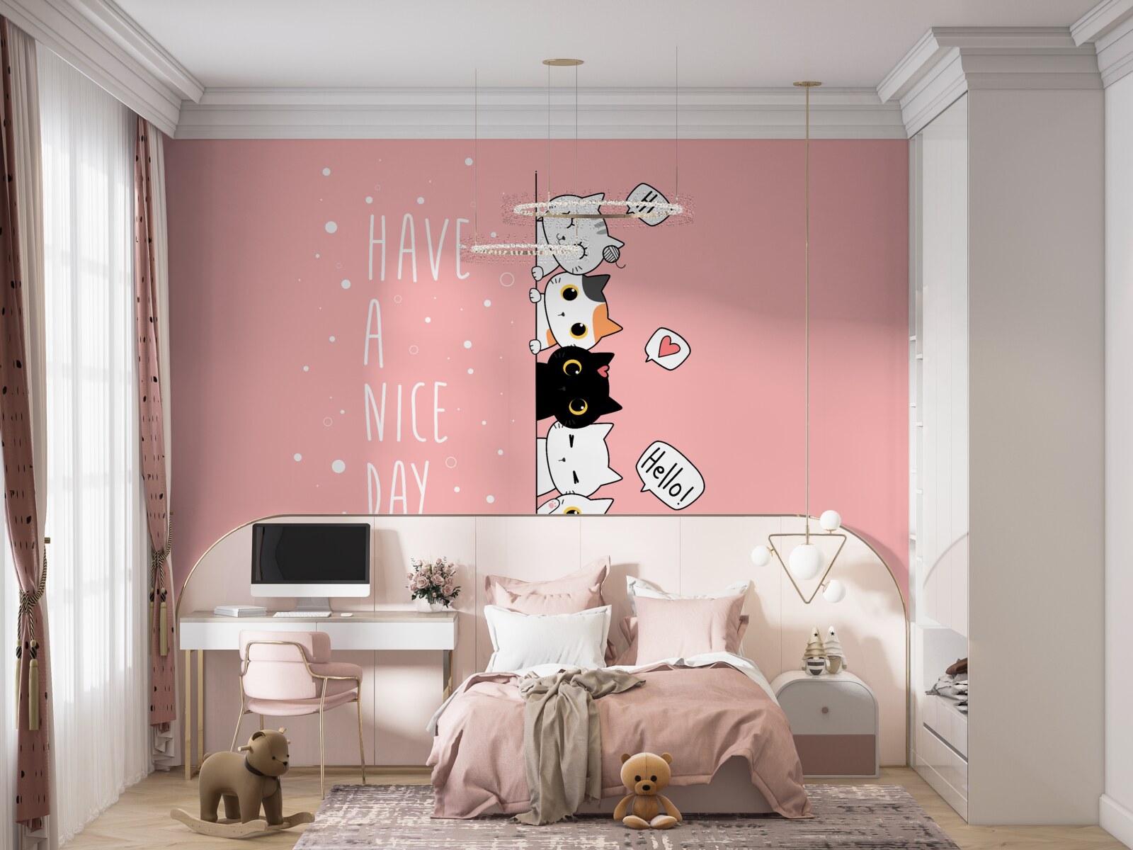 Fototapet ies pisicile mici