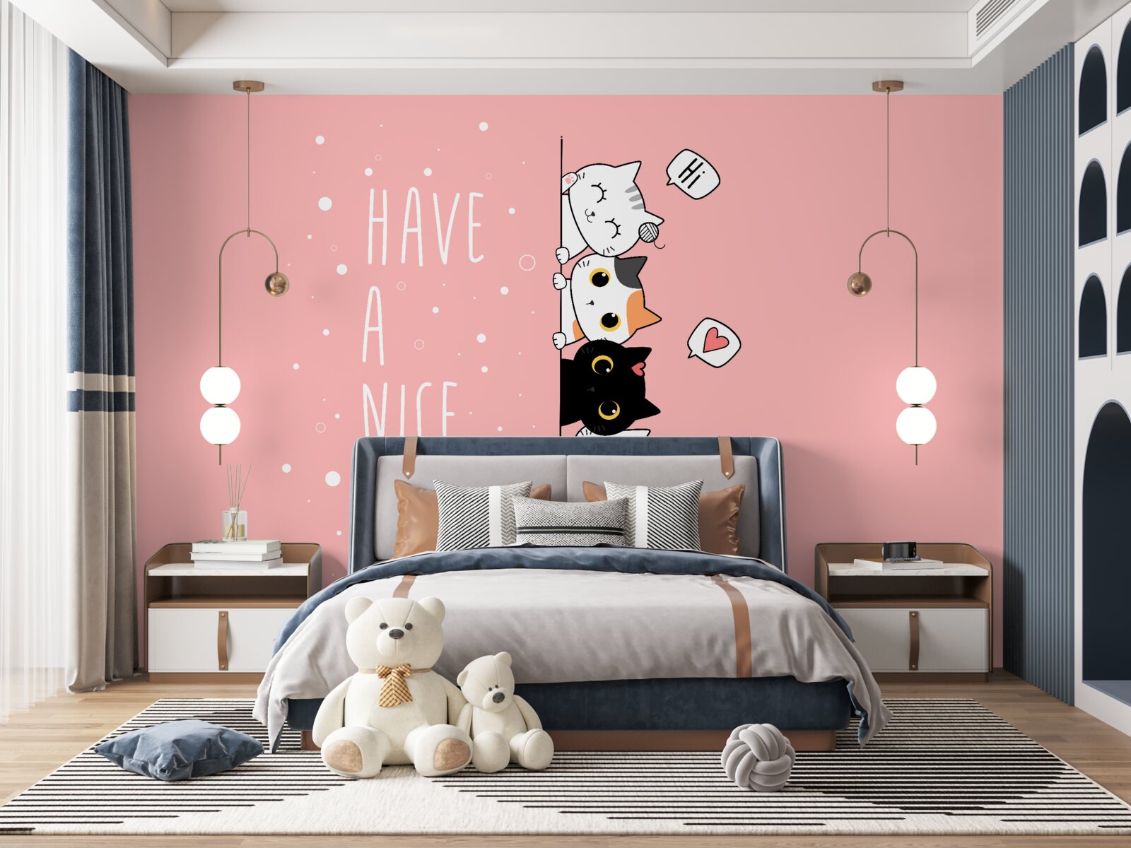 Fototapet ies pisicile mici