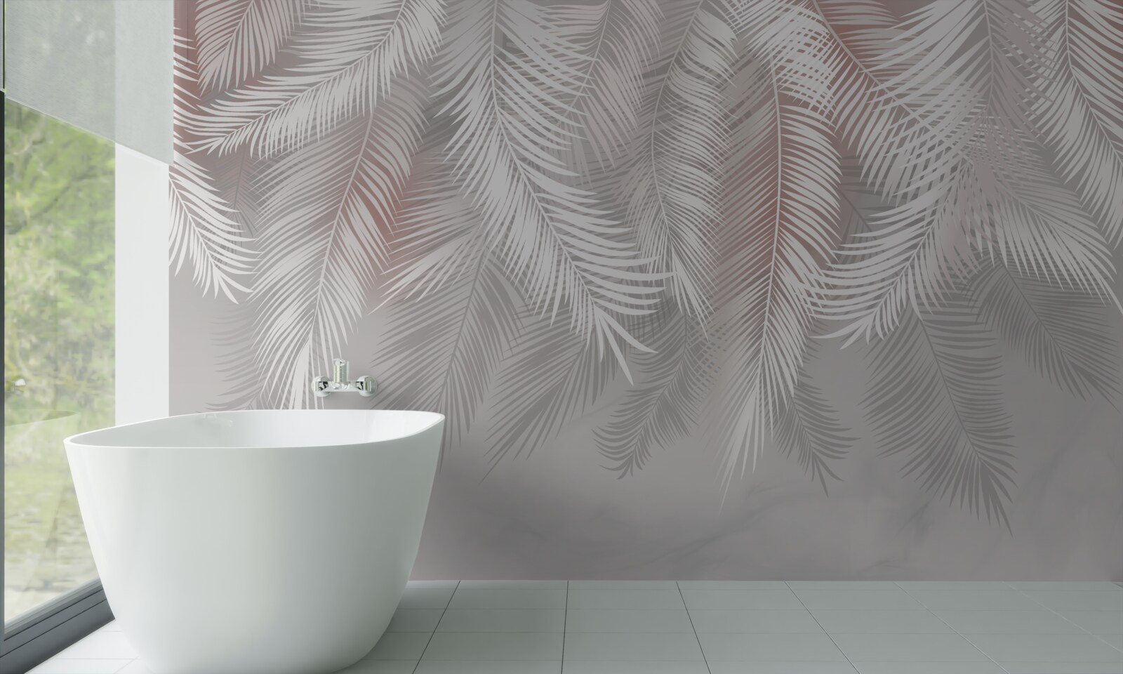 Fototapet frunze albe, crocante și fragede